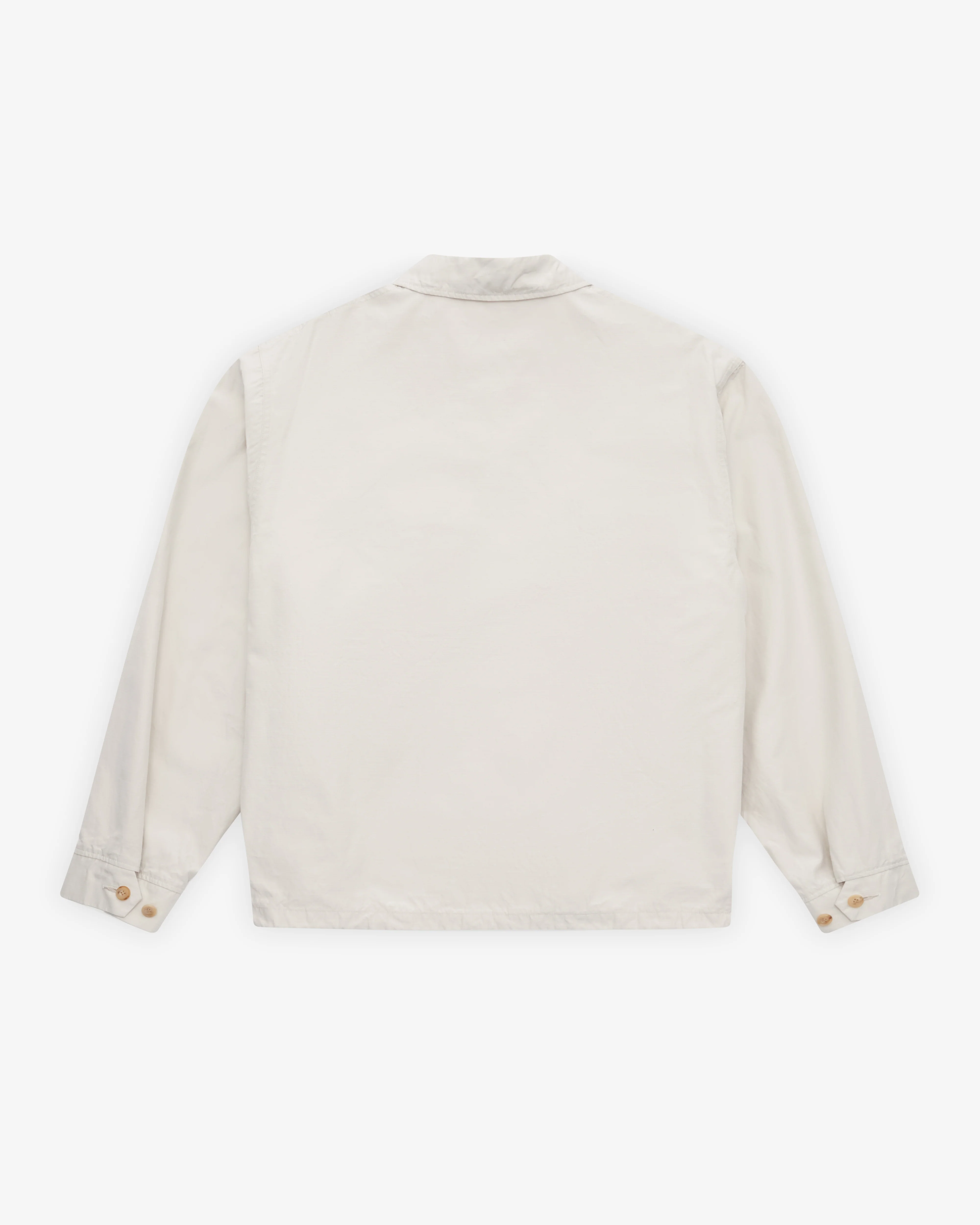A.Presse - Men's Cotton Gabardine Coat - (Ecru)