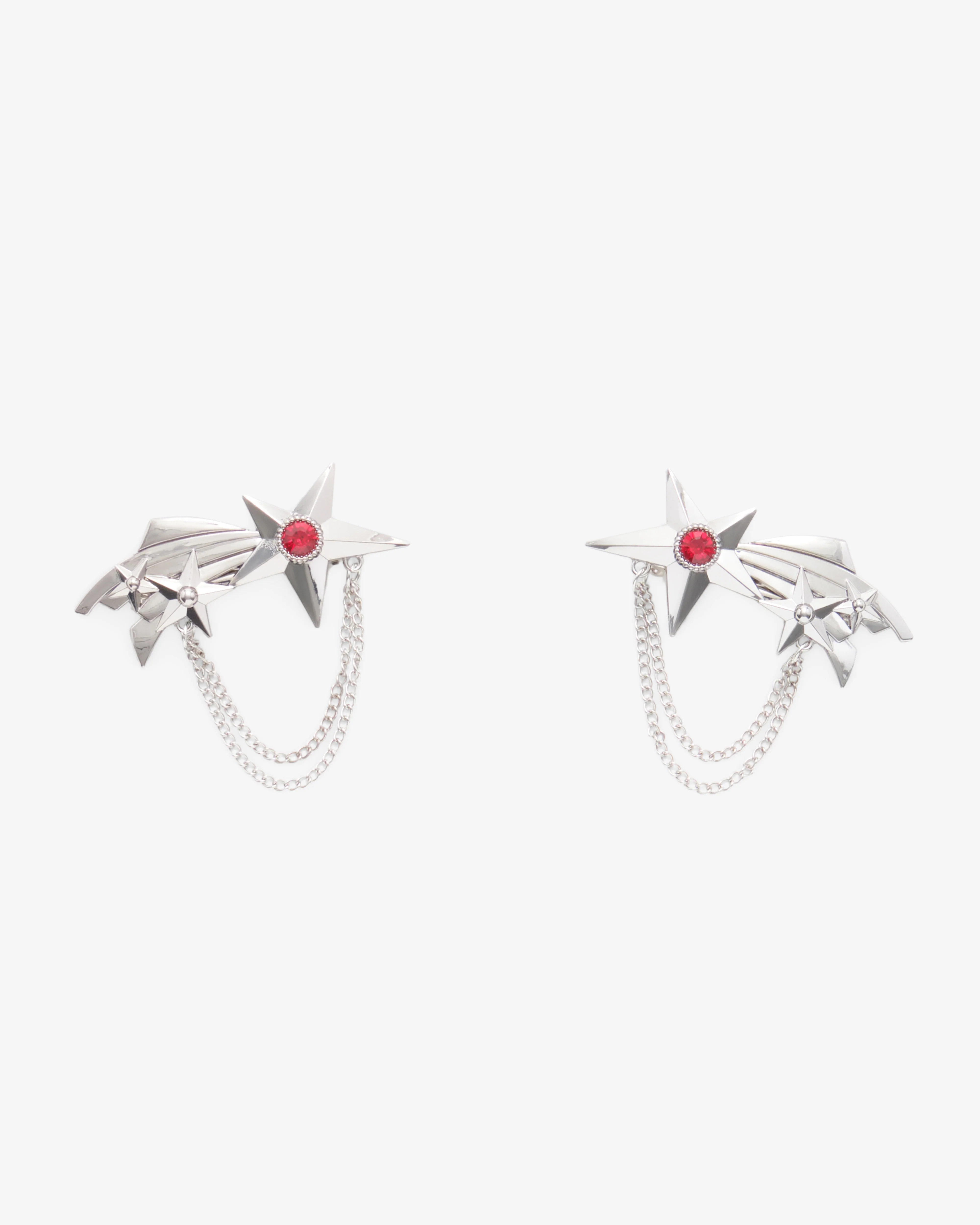 Chopova Lowena - Women's Shooting Star Hair Clips - (Silver)