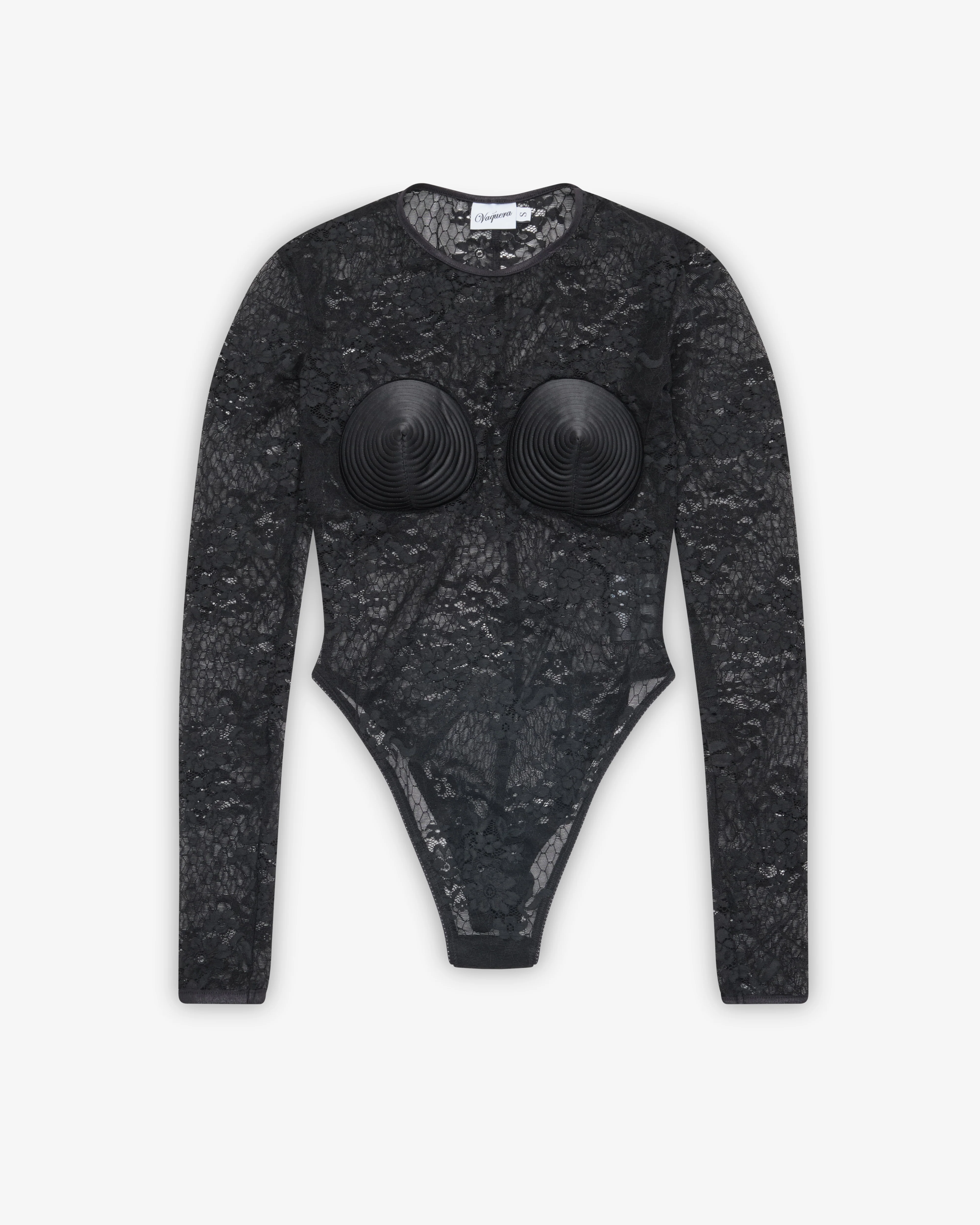 Vaquera - Women's Lace Bullet Bra Body Suit - (Black)