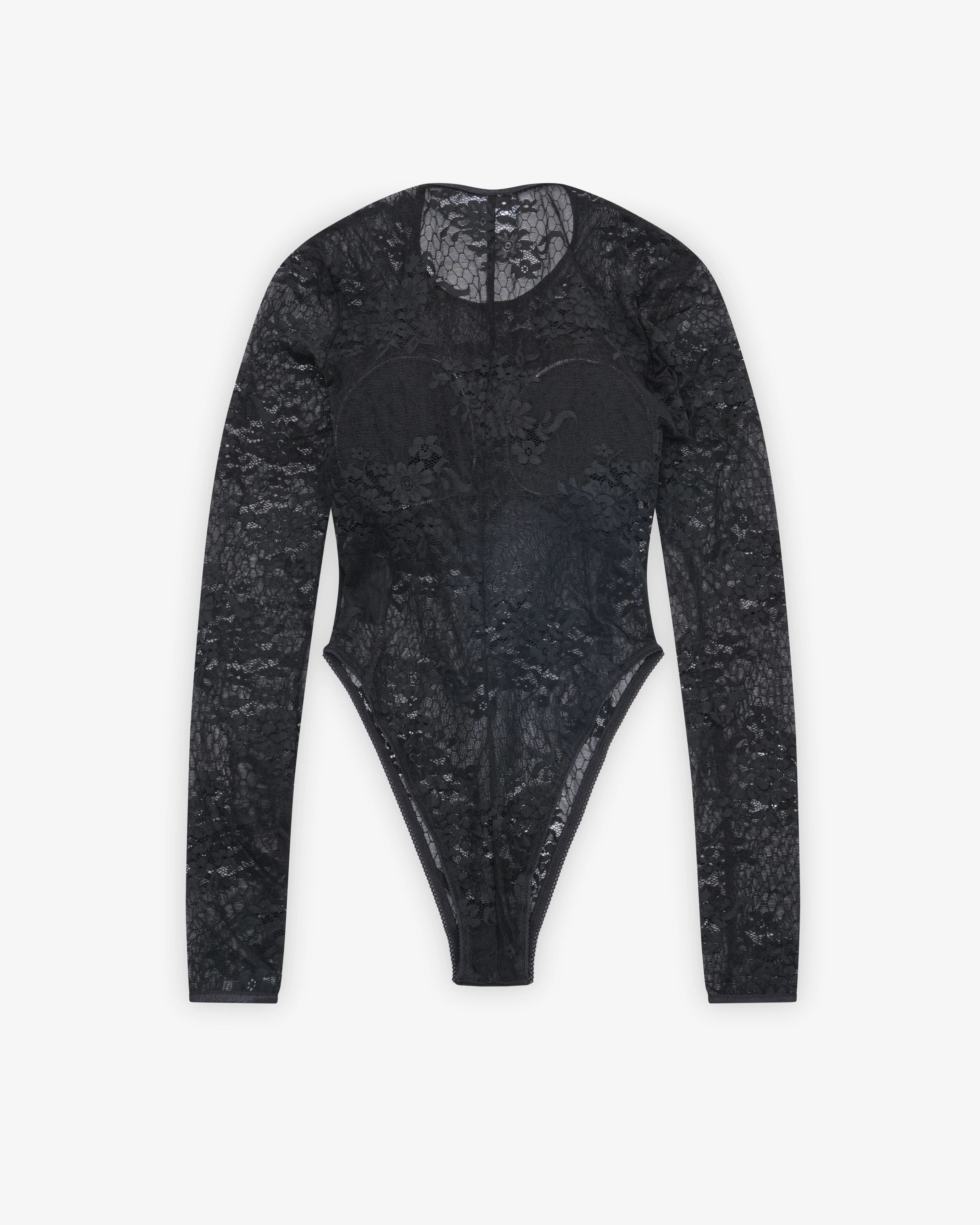 Vaquera - Women's Lace Bullet Bra Body Suit - (Black)