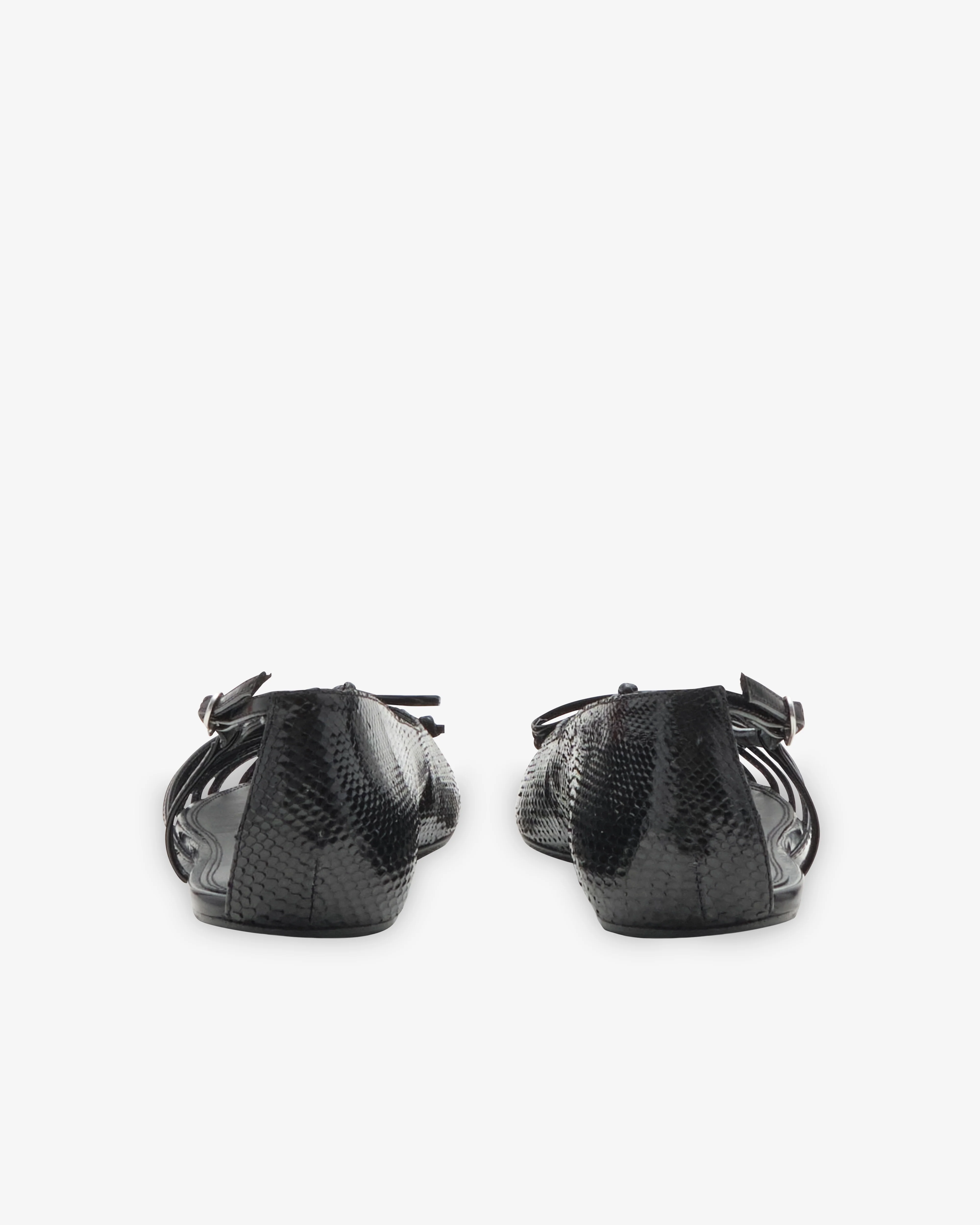 Abra - Women's Double Shoe Flats - (Black)