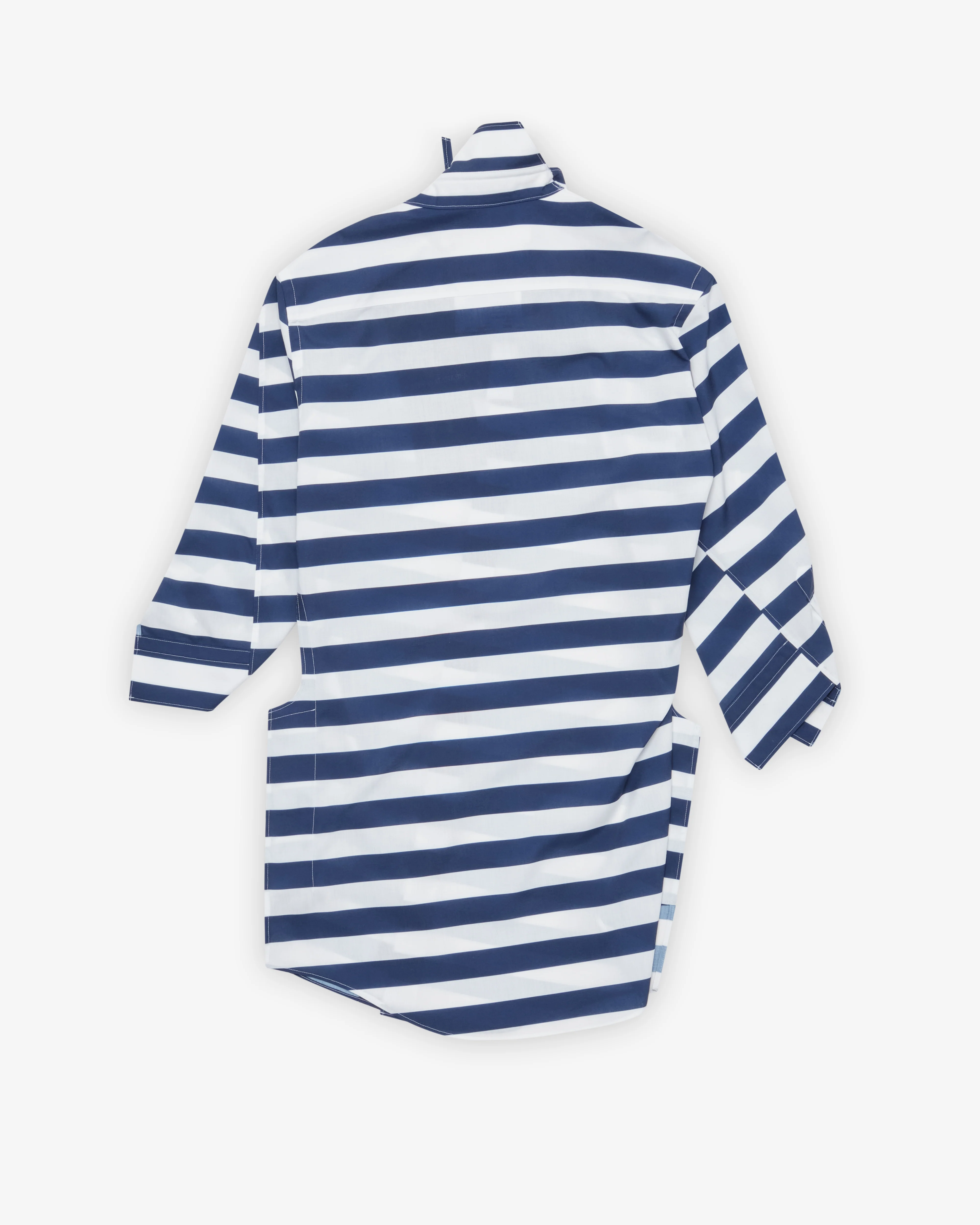 Junya Watanabe - Women's Striped Blouse - (Navy/White)