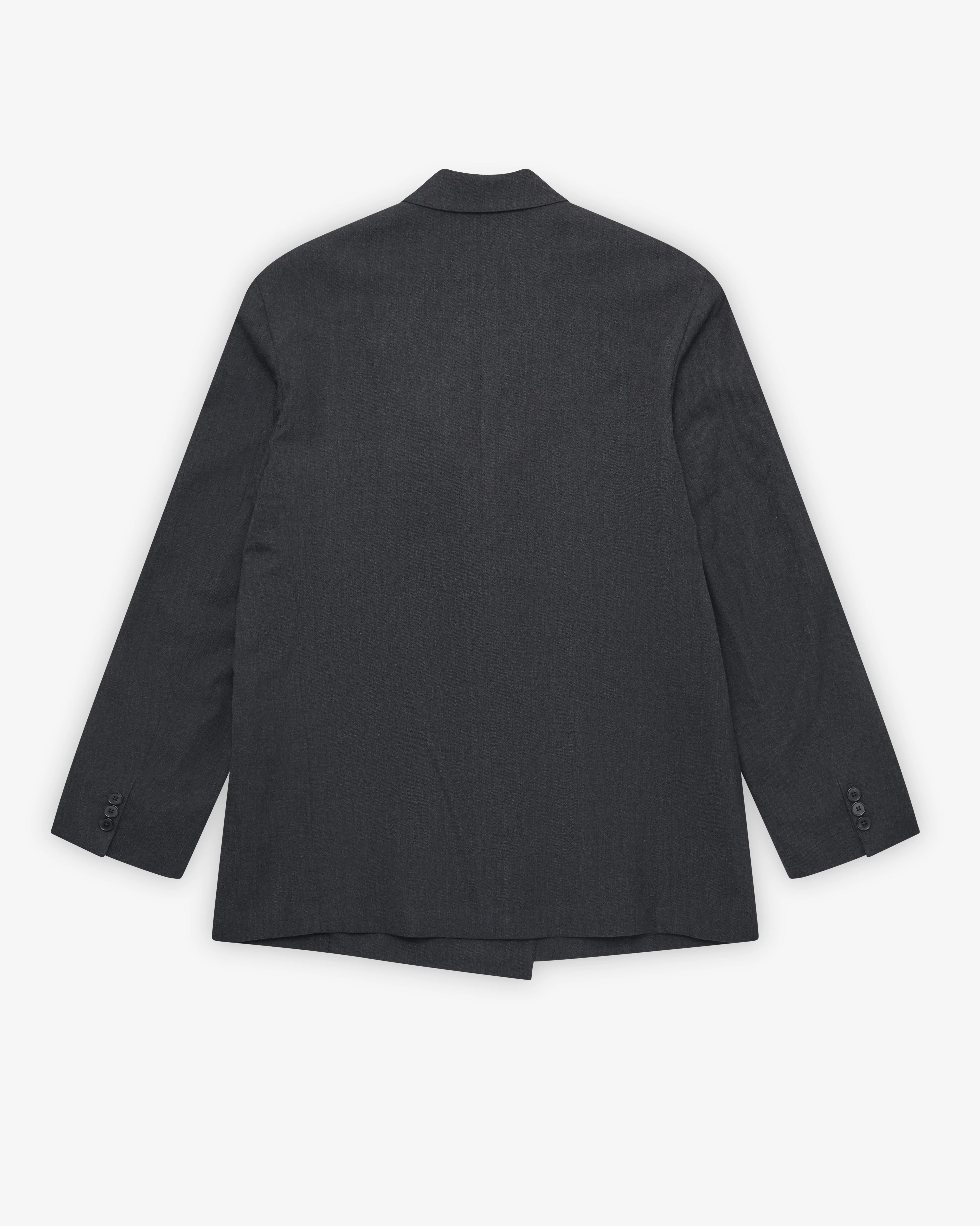 A.Presse - Men's Wool Double-Breasted Jacket - (Charcoal)
