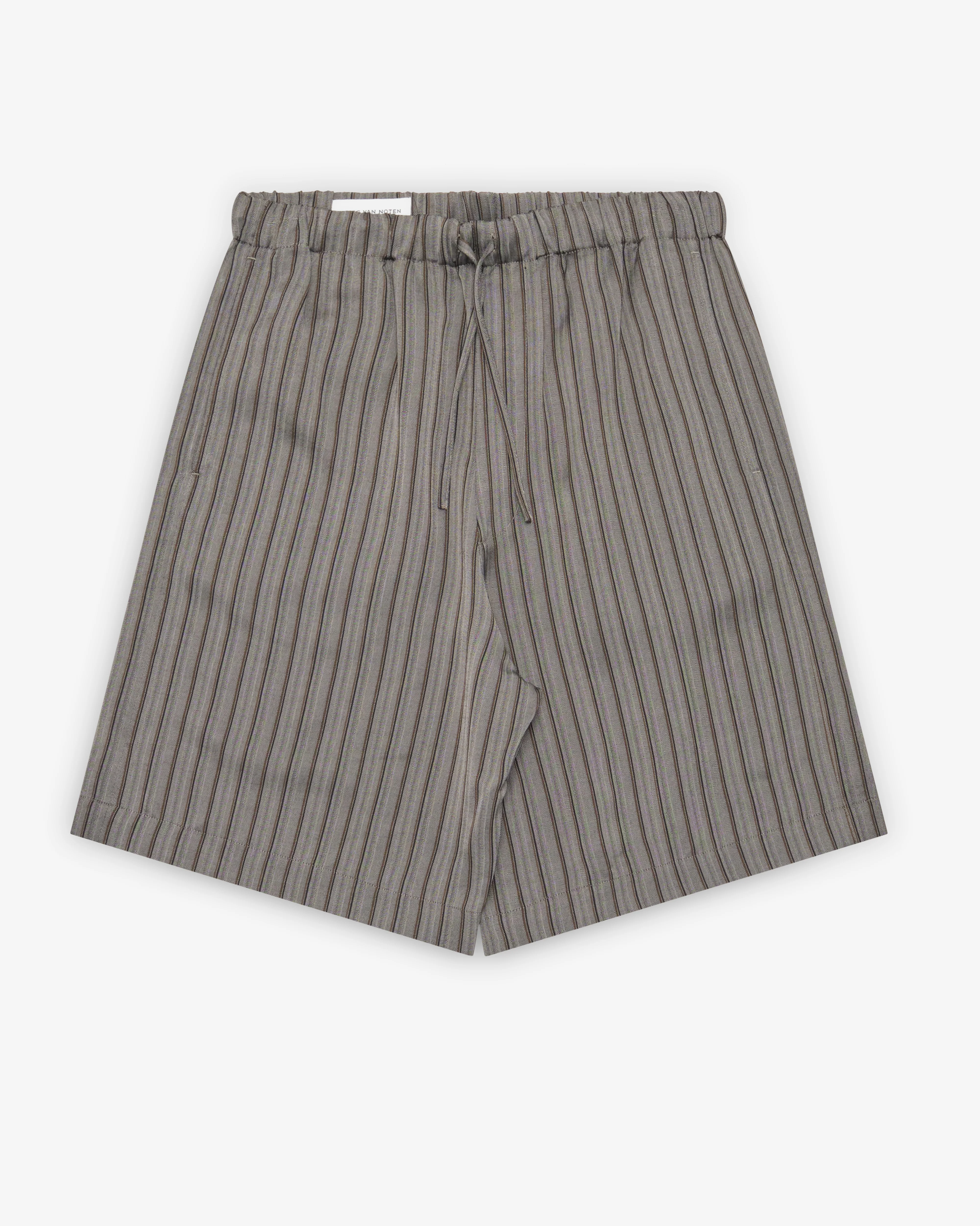 Dries Van Noten - Men's Striped Shorts - (Grey)