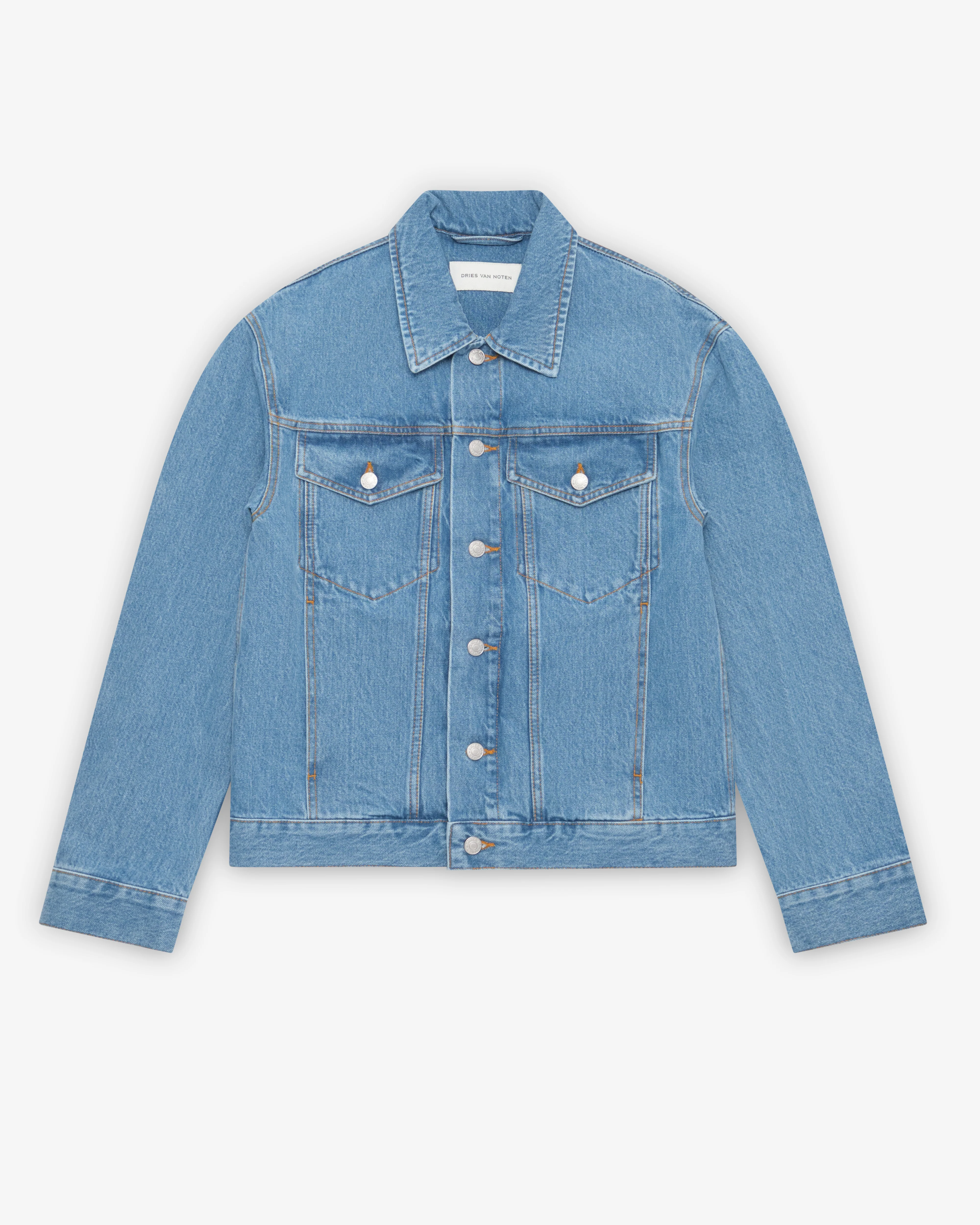 Dries Van Noten - Men's Vuskin Denim Jacket - (Light Blue)
