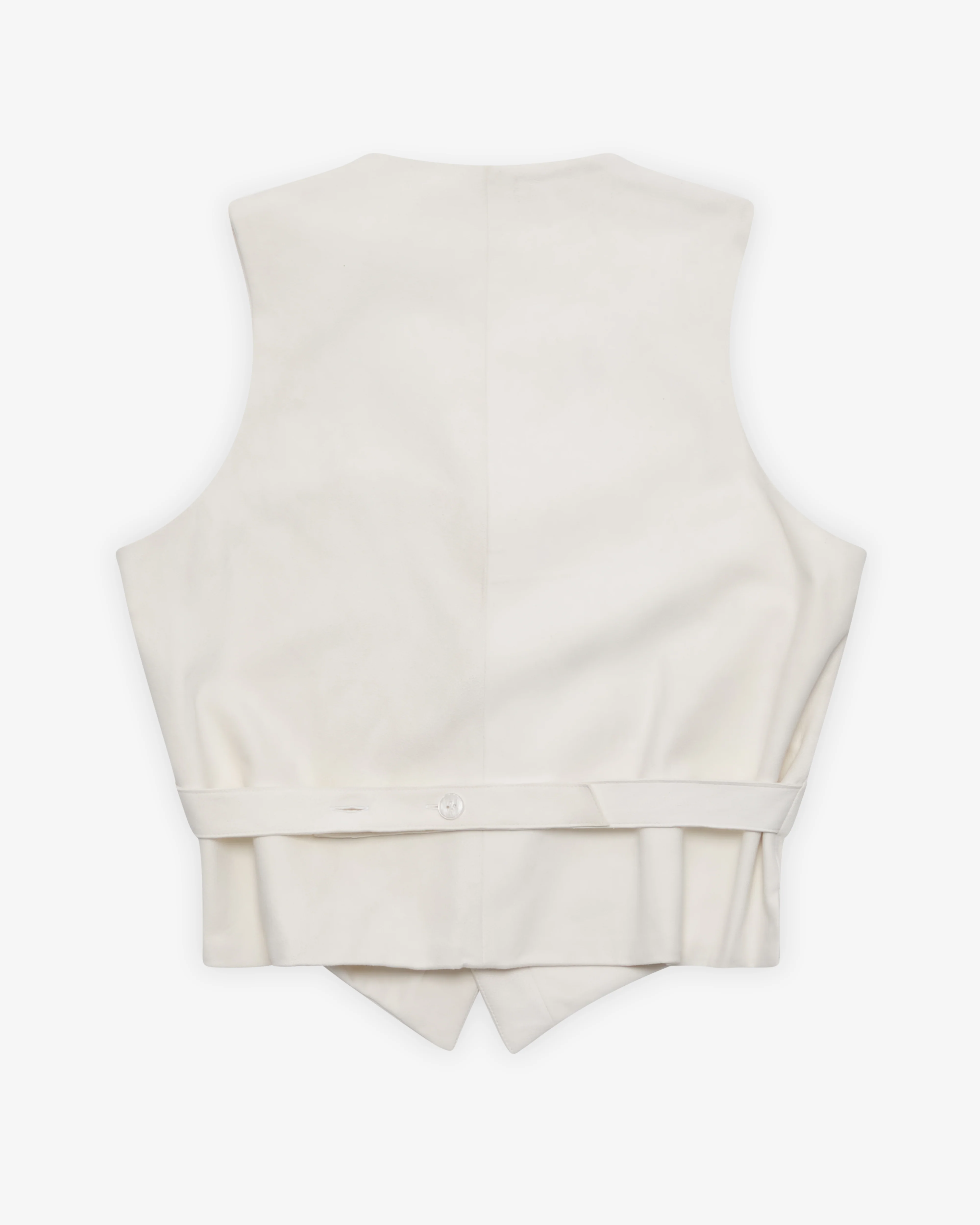 Ponte - Women's Leather Cowboy Waistcoat - (Ivory)