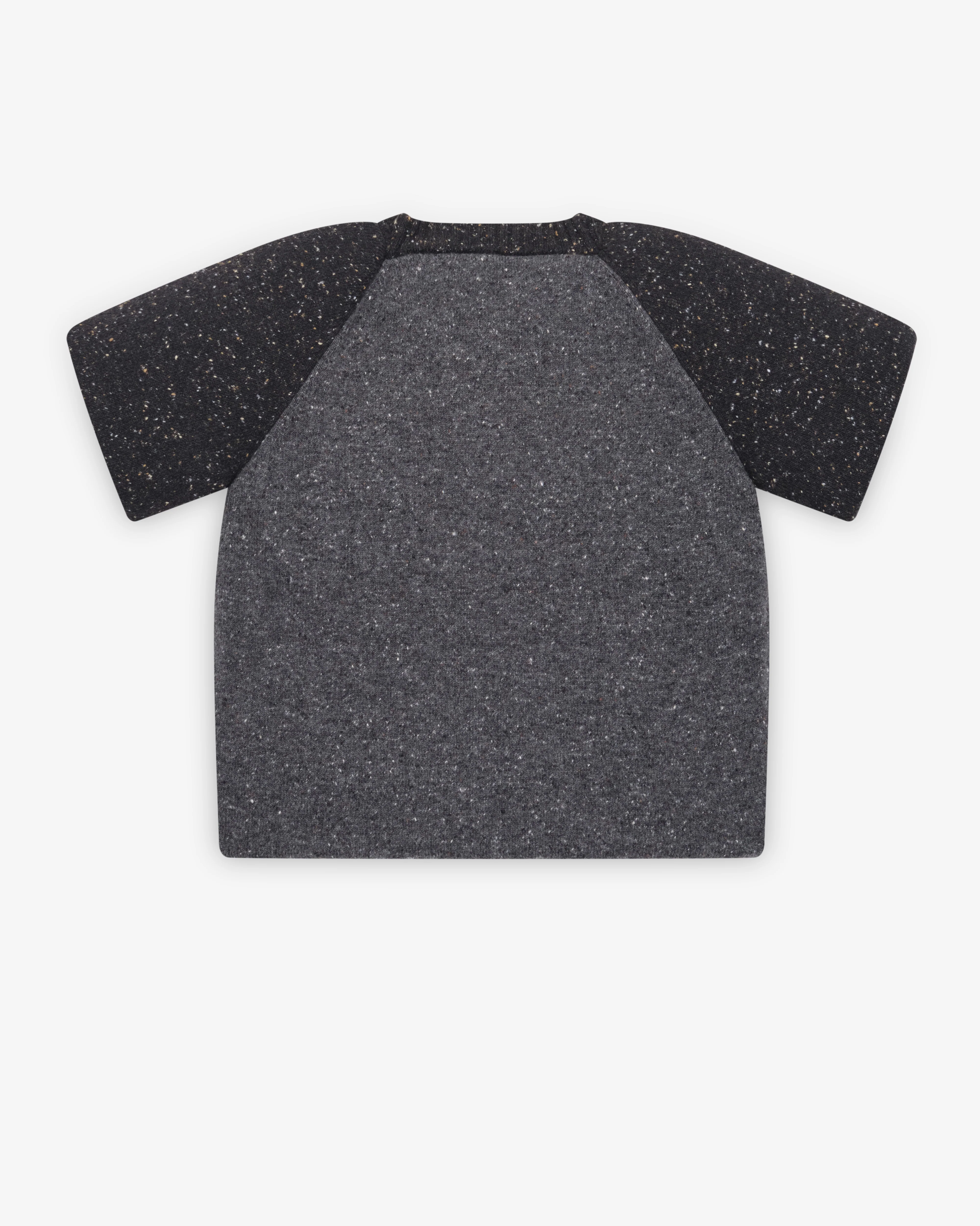 Oscar Ouyang - Men's Raglan Knit Tee - (Black/Grey)