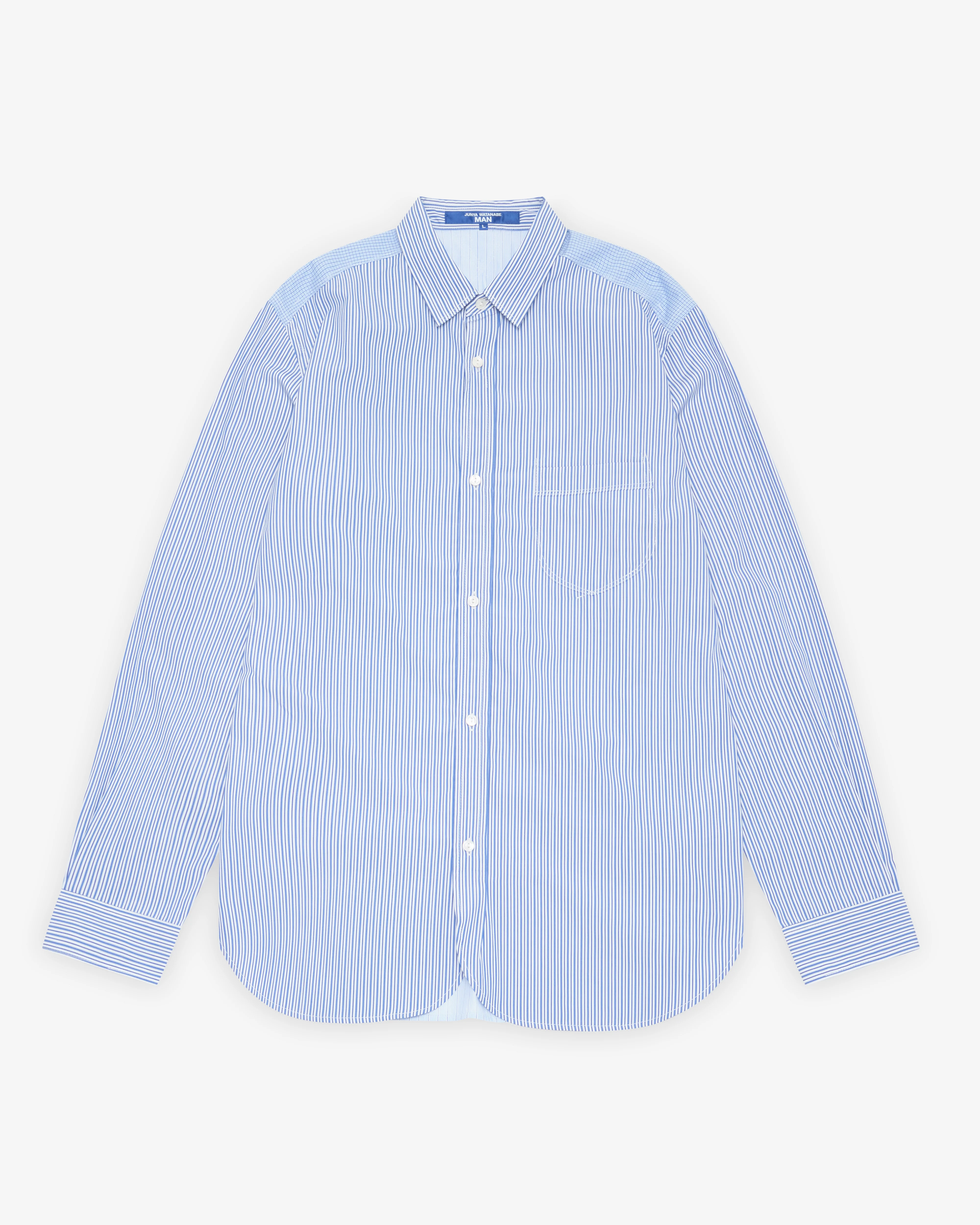 Junya Watanabe Man - Men's Panelled Shirt - (Blue)