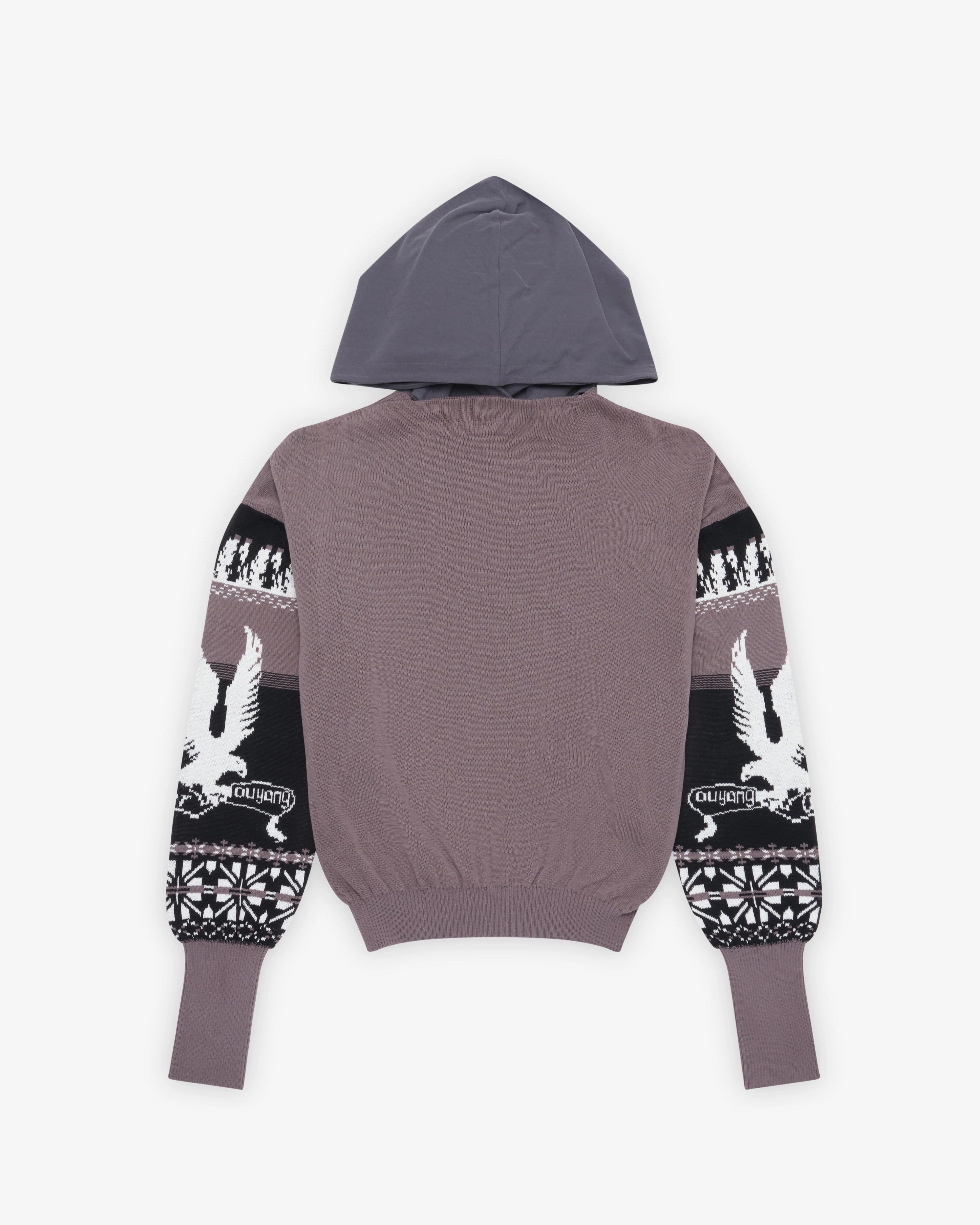 Oscar Ouyang - Men's Fairisle Hoodie - (Grey)
