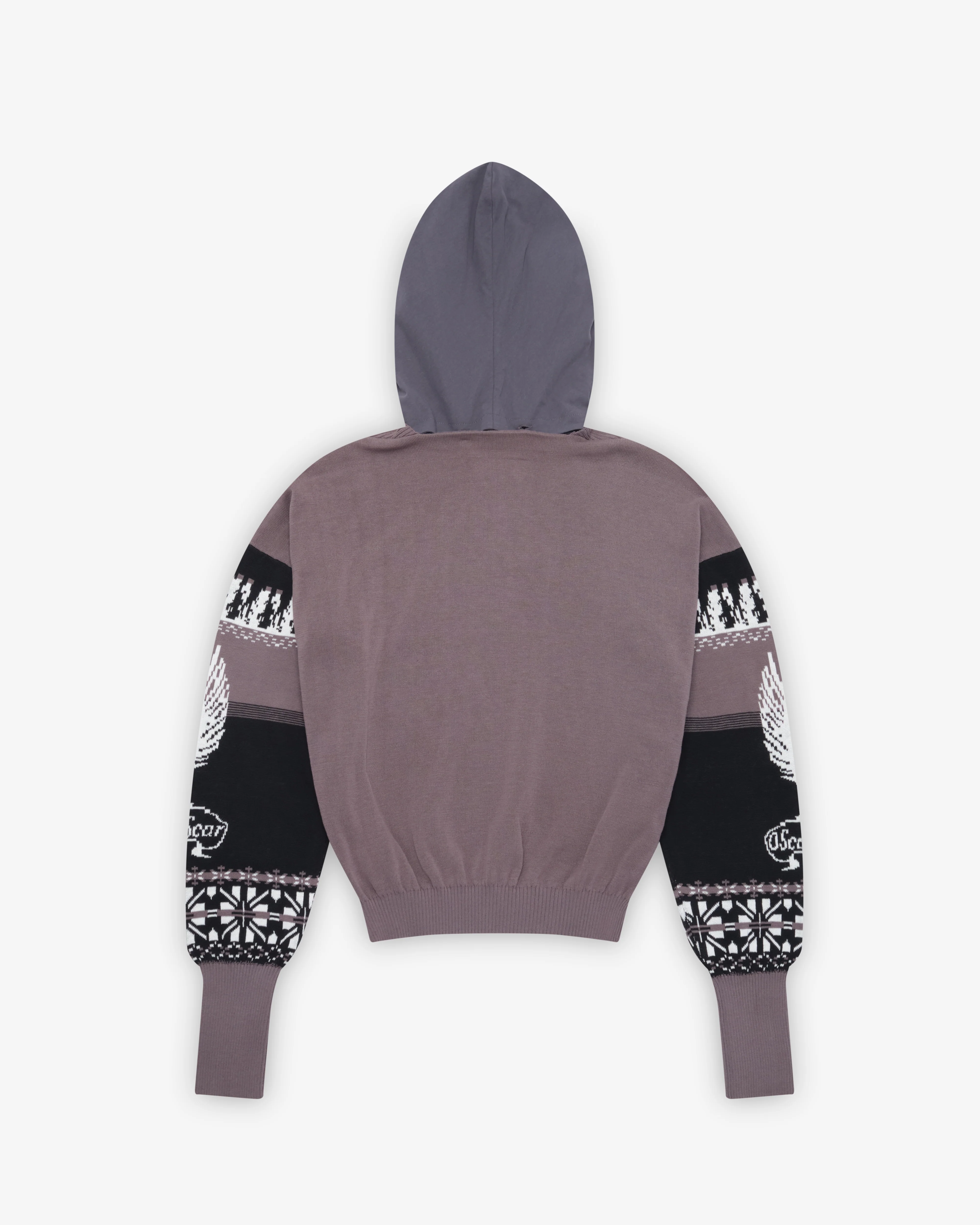 Oscar Ouyang - Men's Fairisle Hoodie - (Grey)