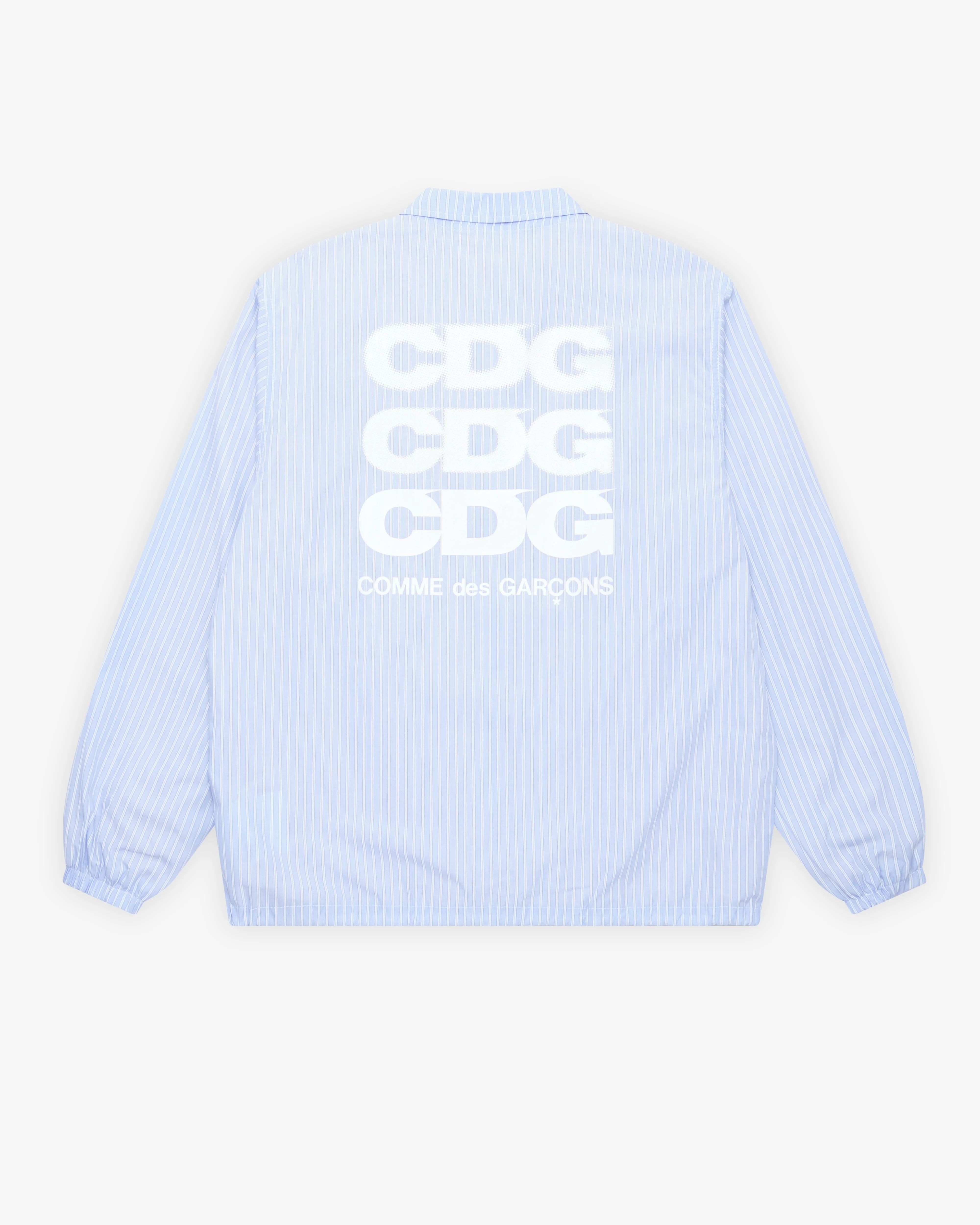 CDG - Coach Jacket - (Light Blue Stripe)