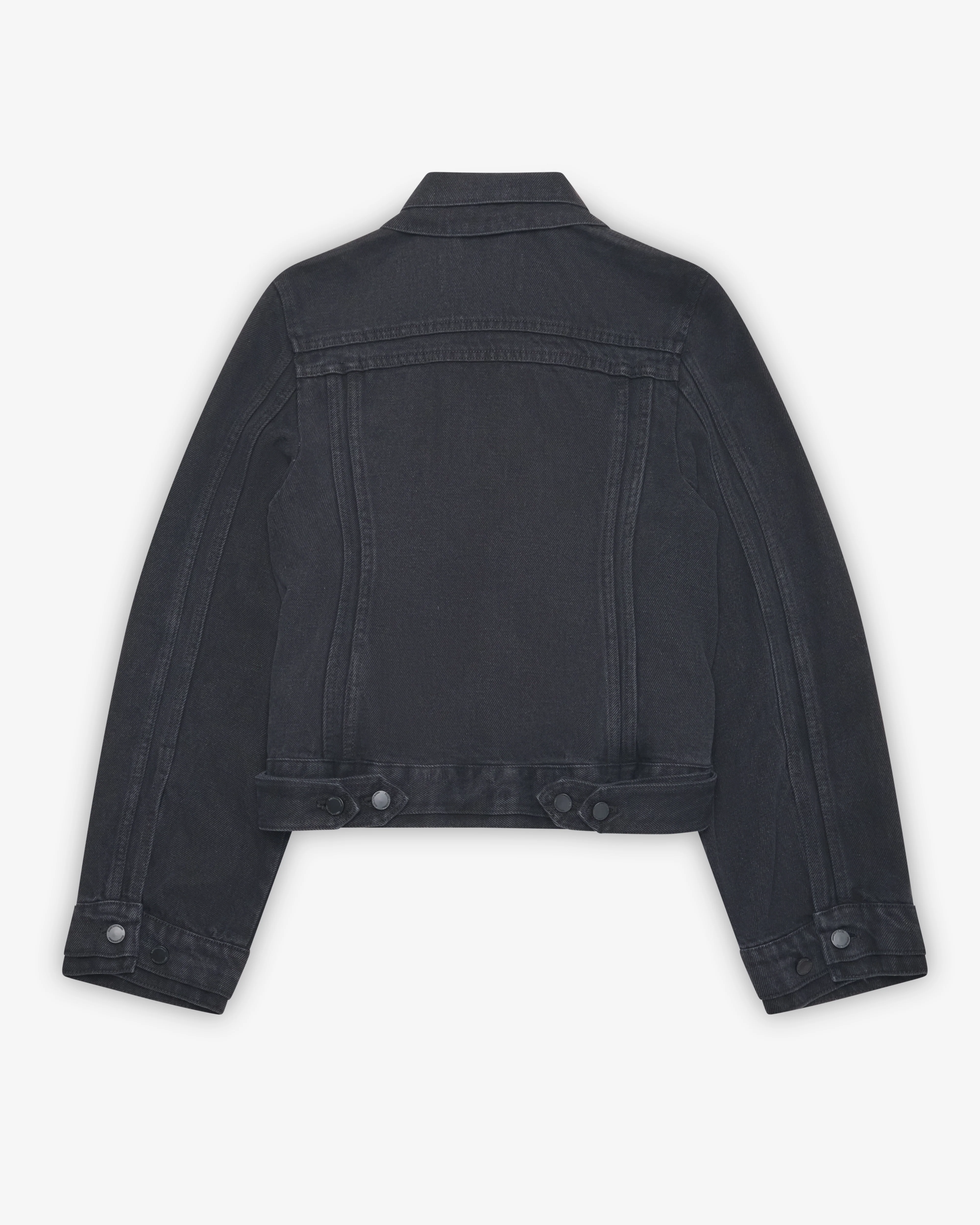 Melitta Baumeister - Women's Doubled Cropped Denim Jacket - (Black)