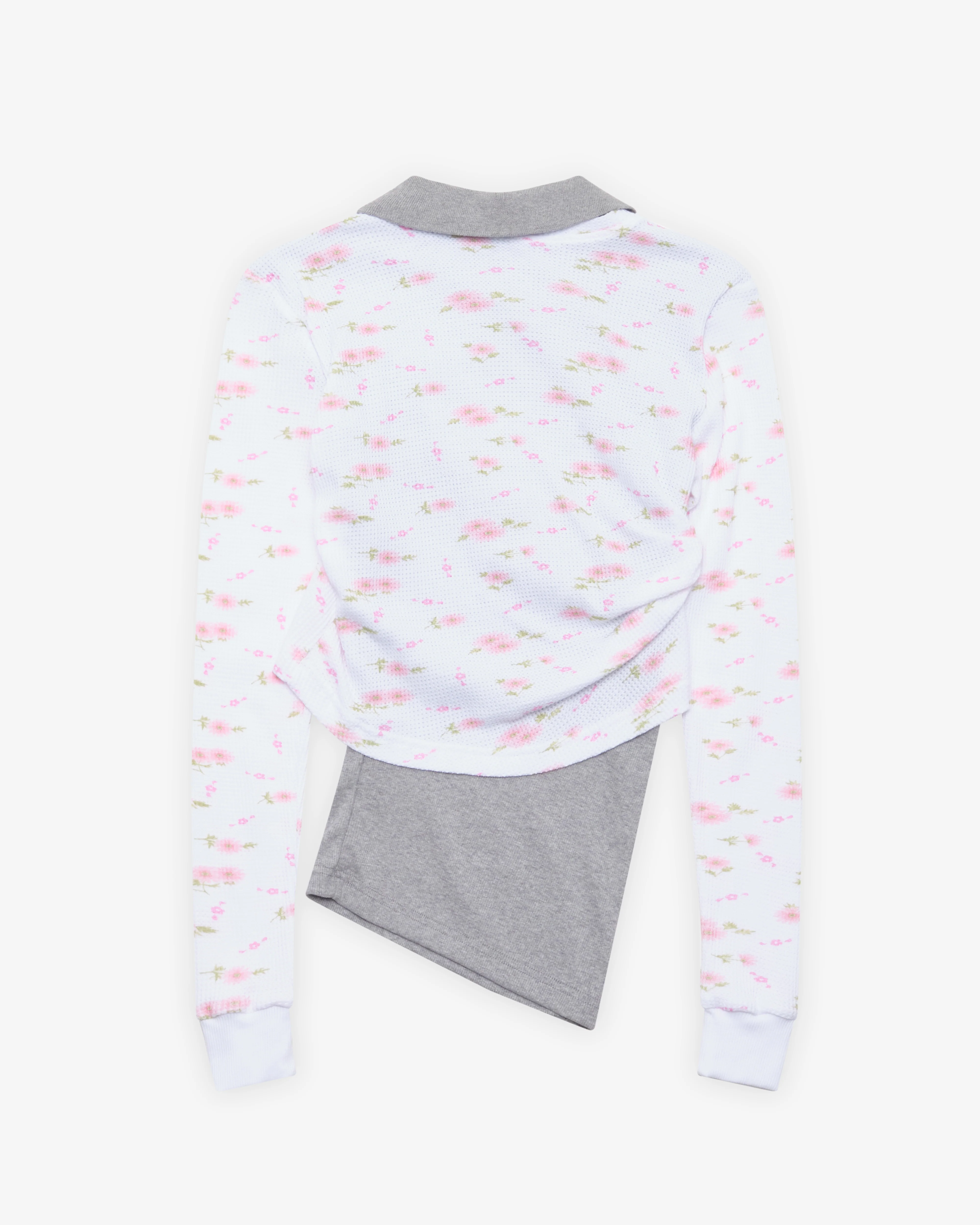 August Barron - Women's Pulled Polo - (White/Floral)