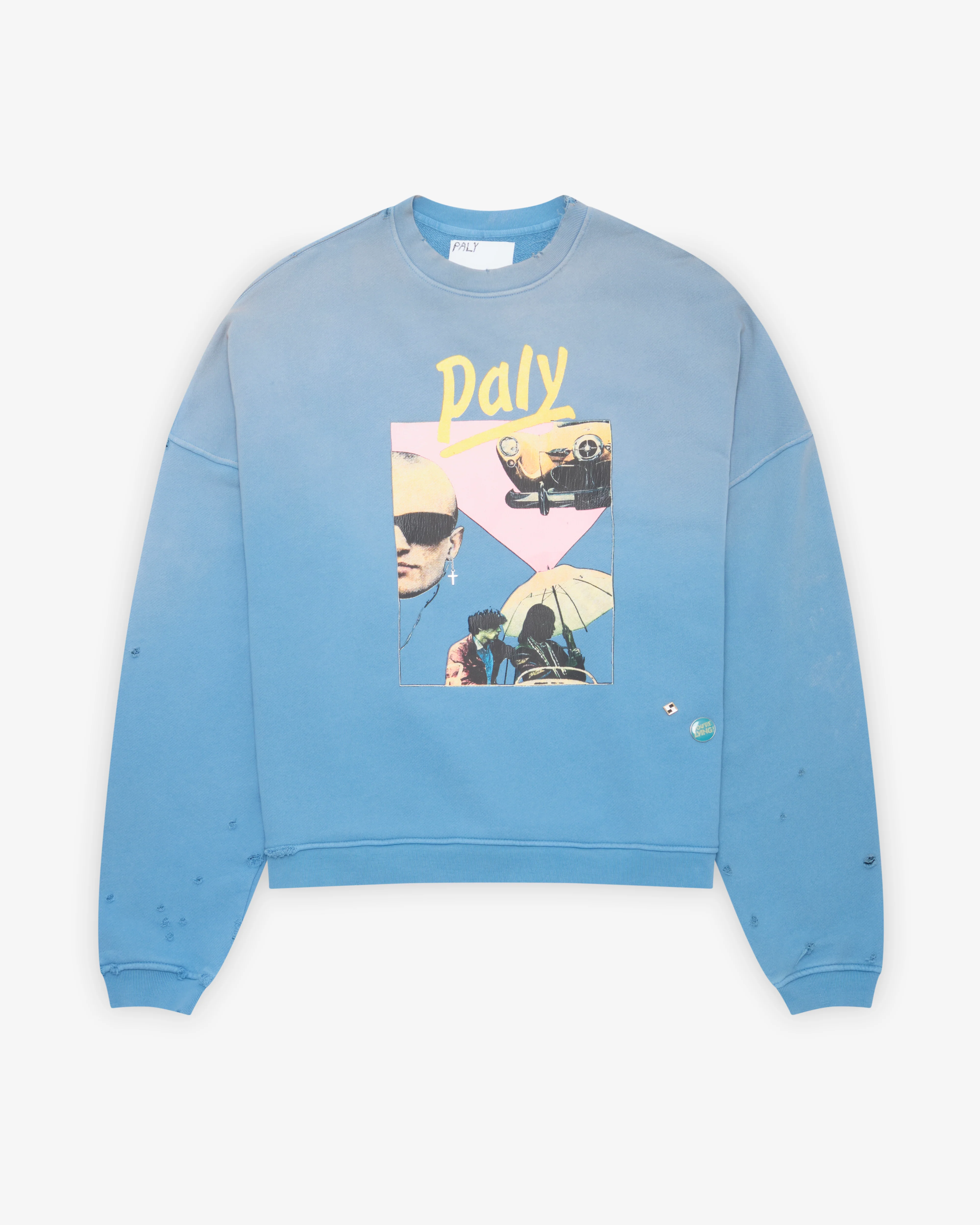 Paly - Men's Still Life Crewneck - (Blue)