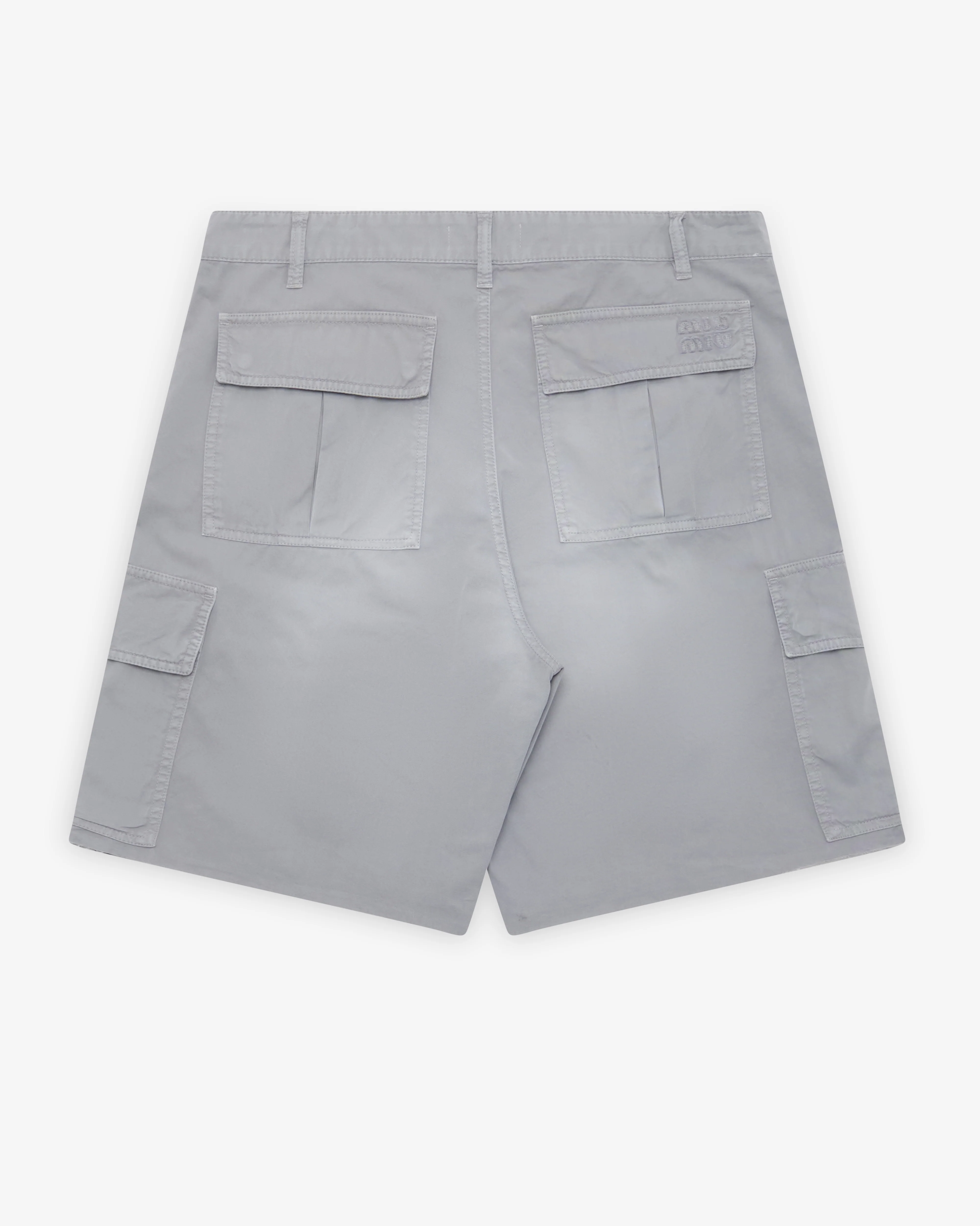 Miu Miu - Women's Old Twill Bermudas - (Steel Gray)