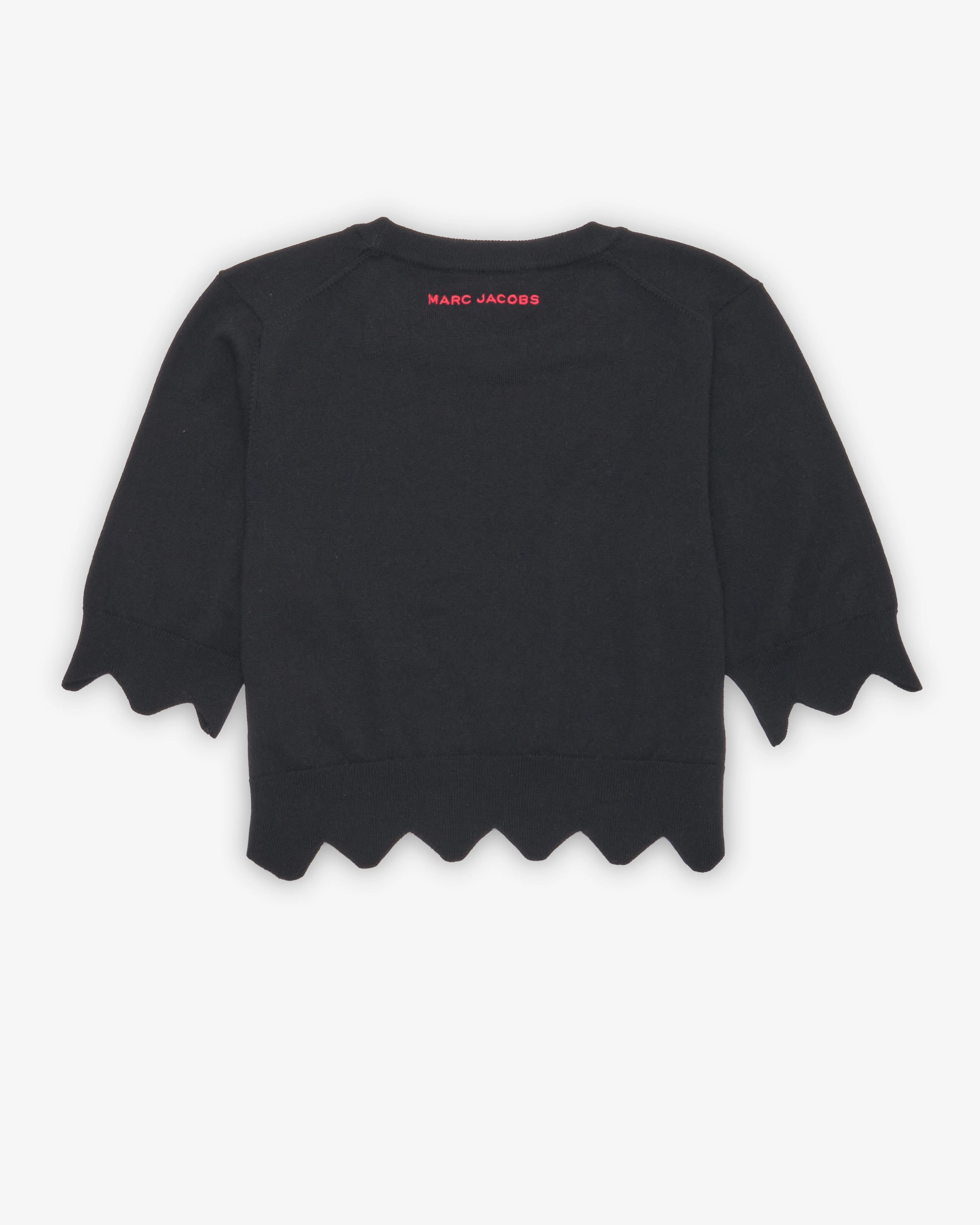 Marc Jacobs - Women's Scallop Daisy Crop Sweater - (Black)