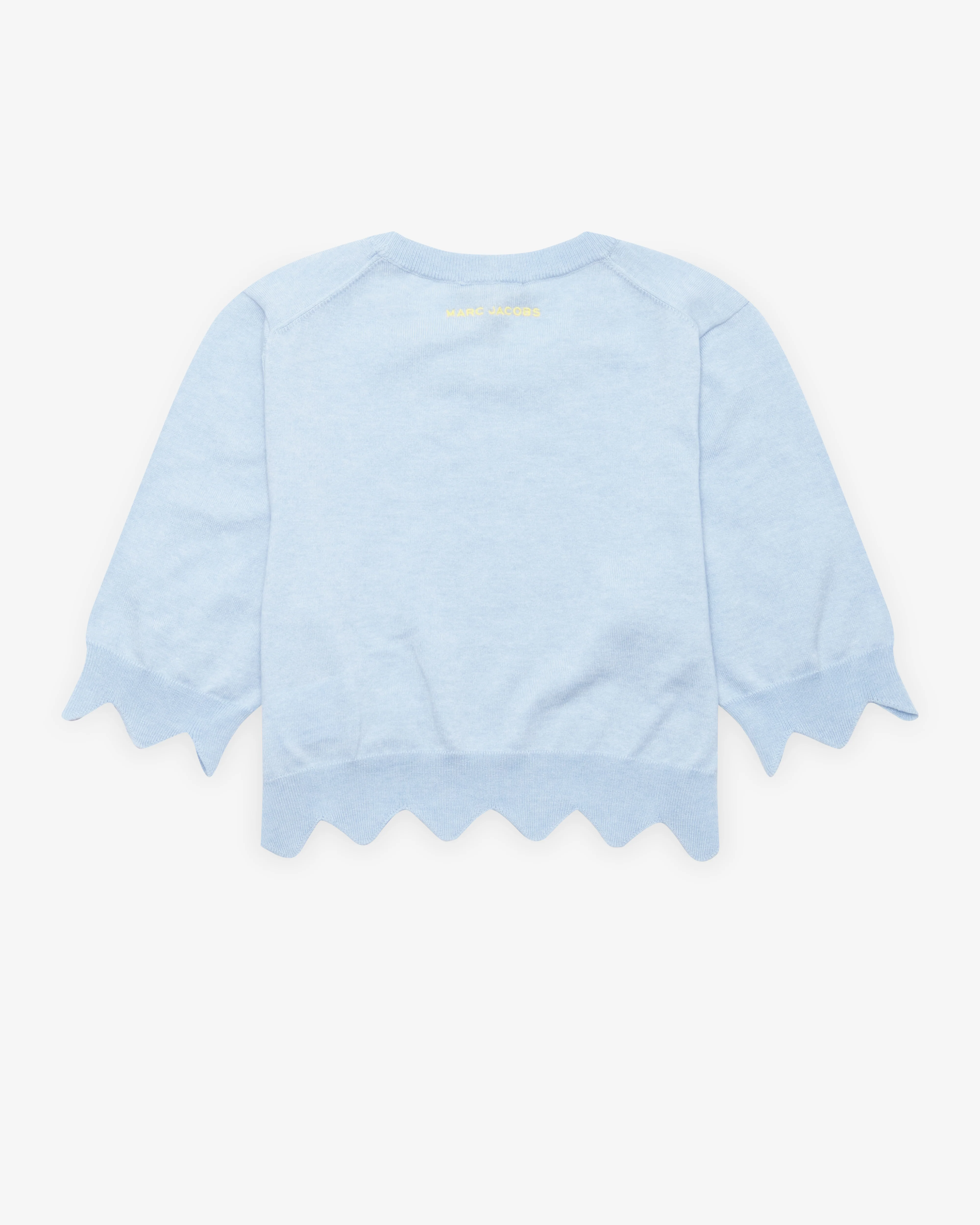 Marc Jacobs - Women's Scallop Daisy Crop Sweater - (Blue Mist)