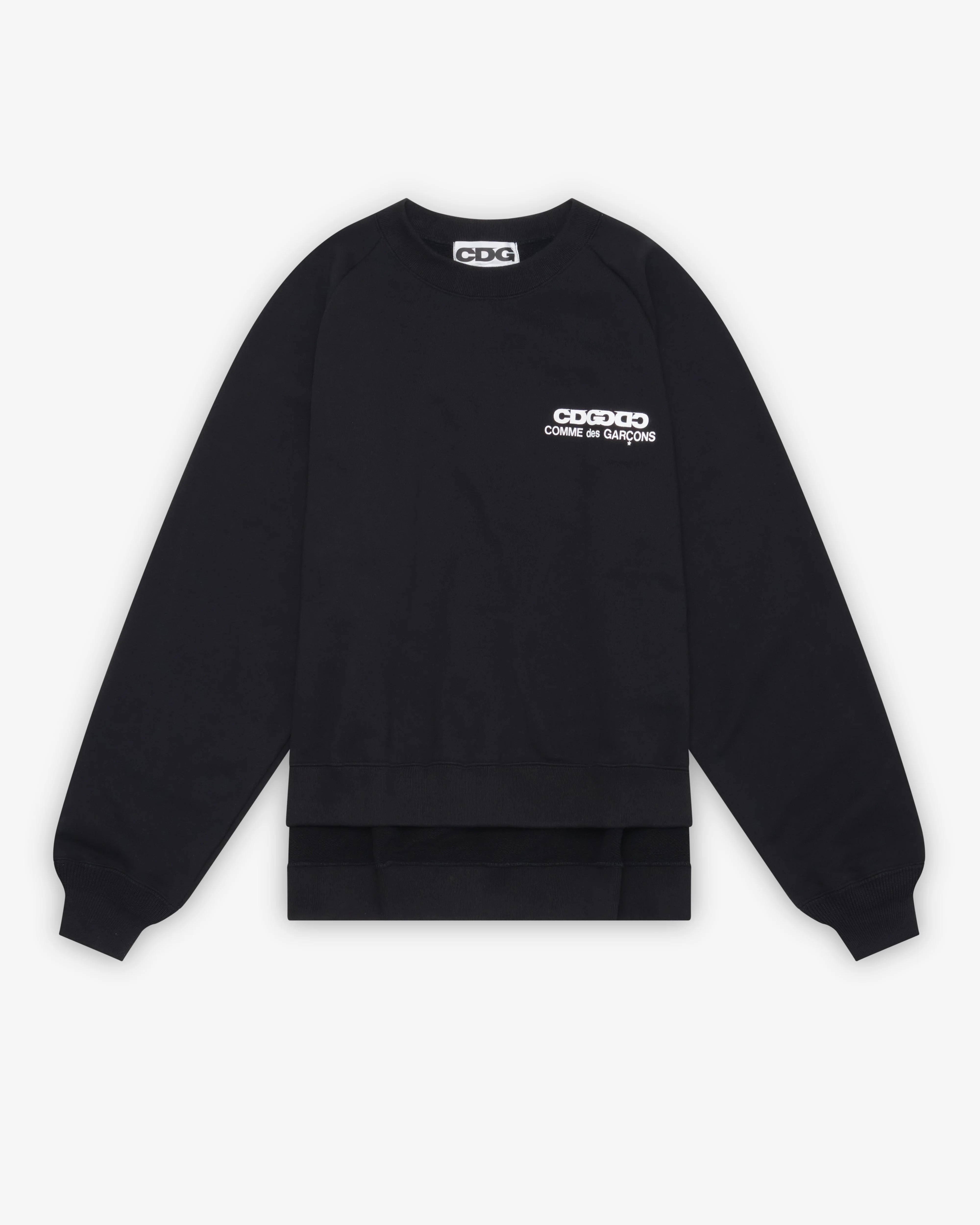 CDG - Oversized Reverse Logo Sweatshirt - (Black)