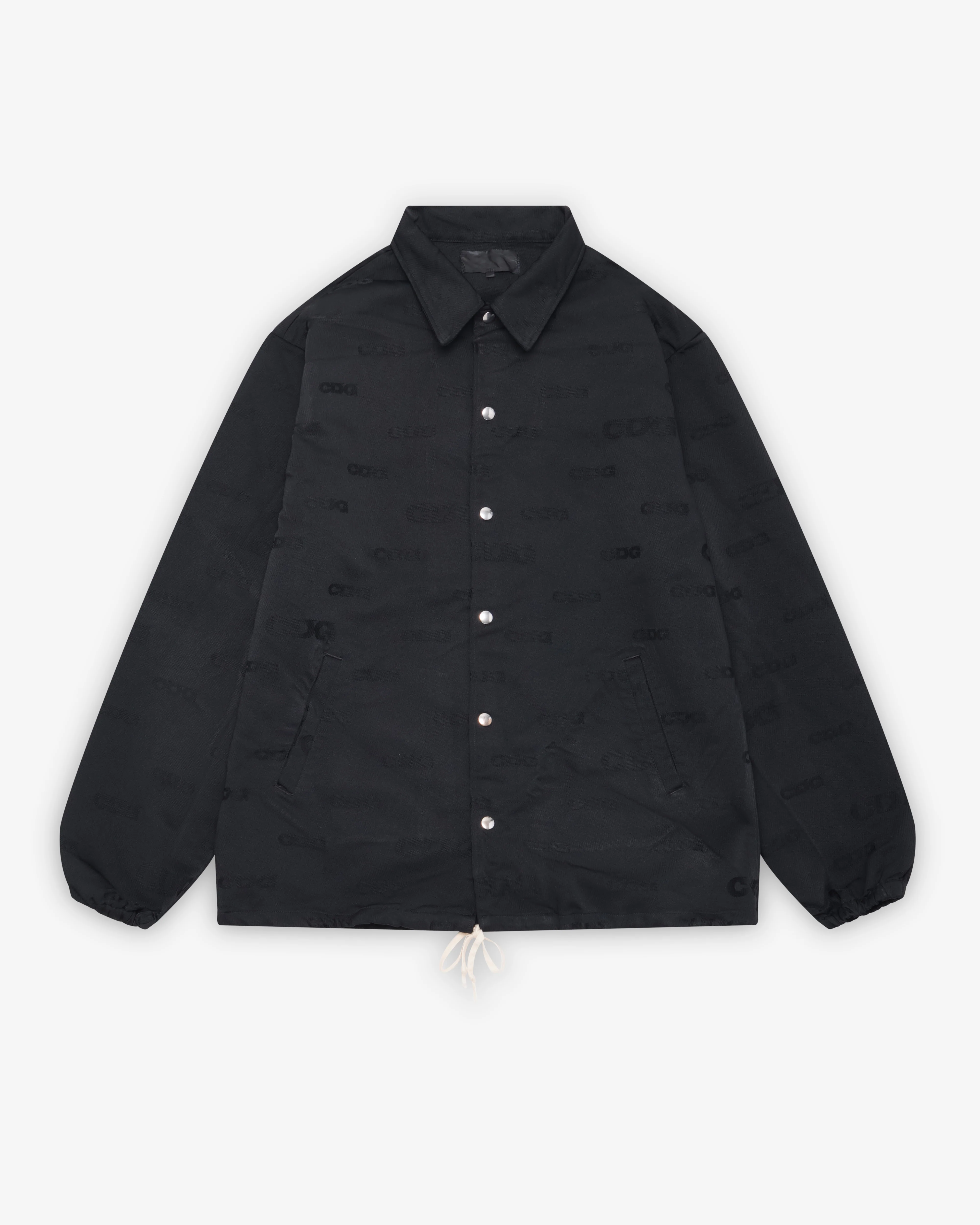 CDG - Pixelated Logo Coach Jacket - (Black)