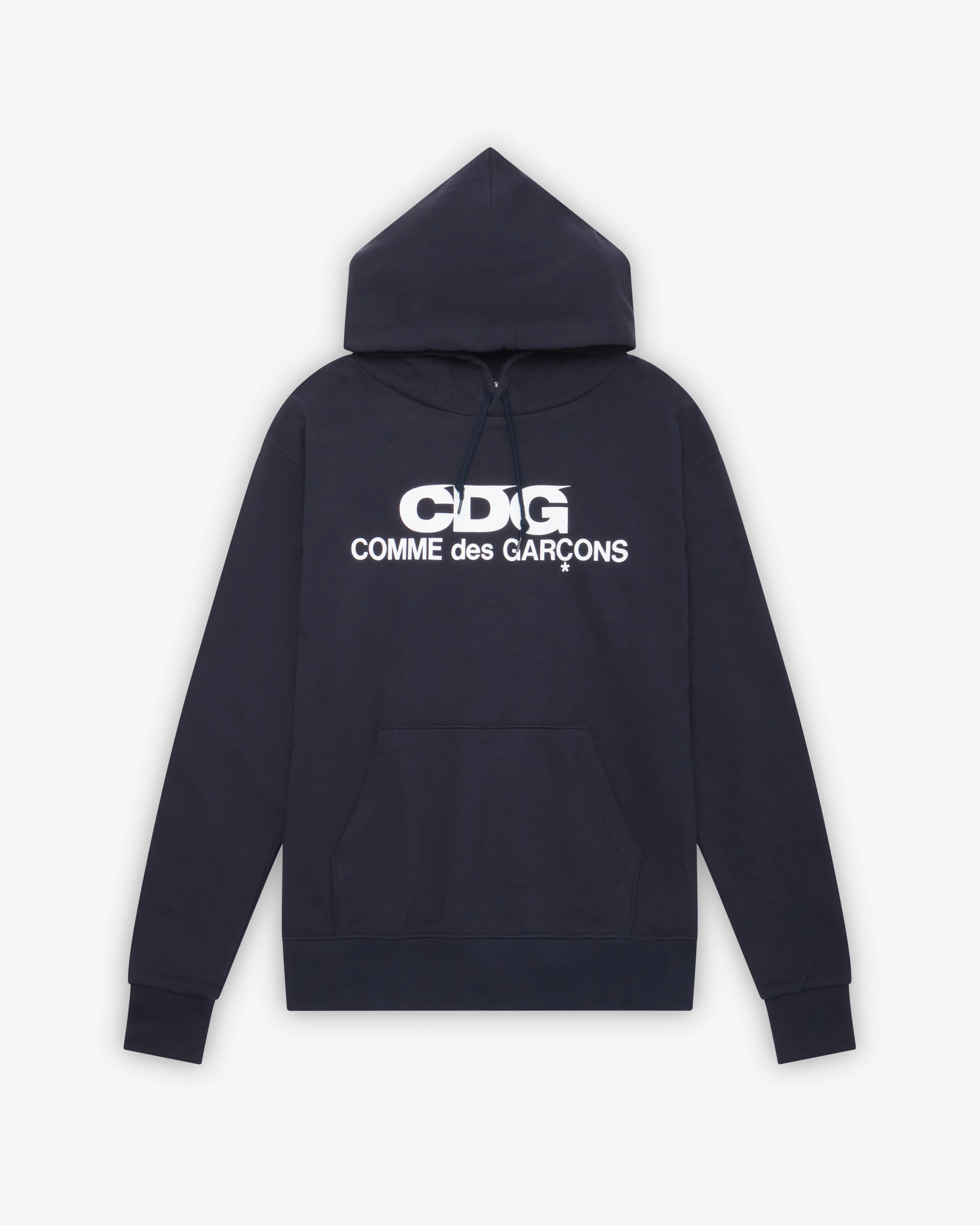 CDG - Logo Hooded Sweatshirt - (Navy)