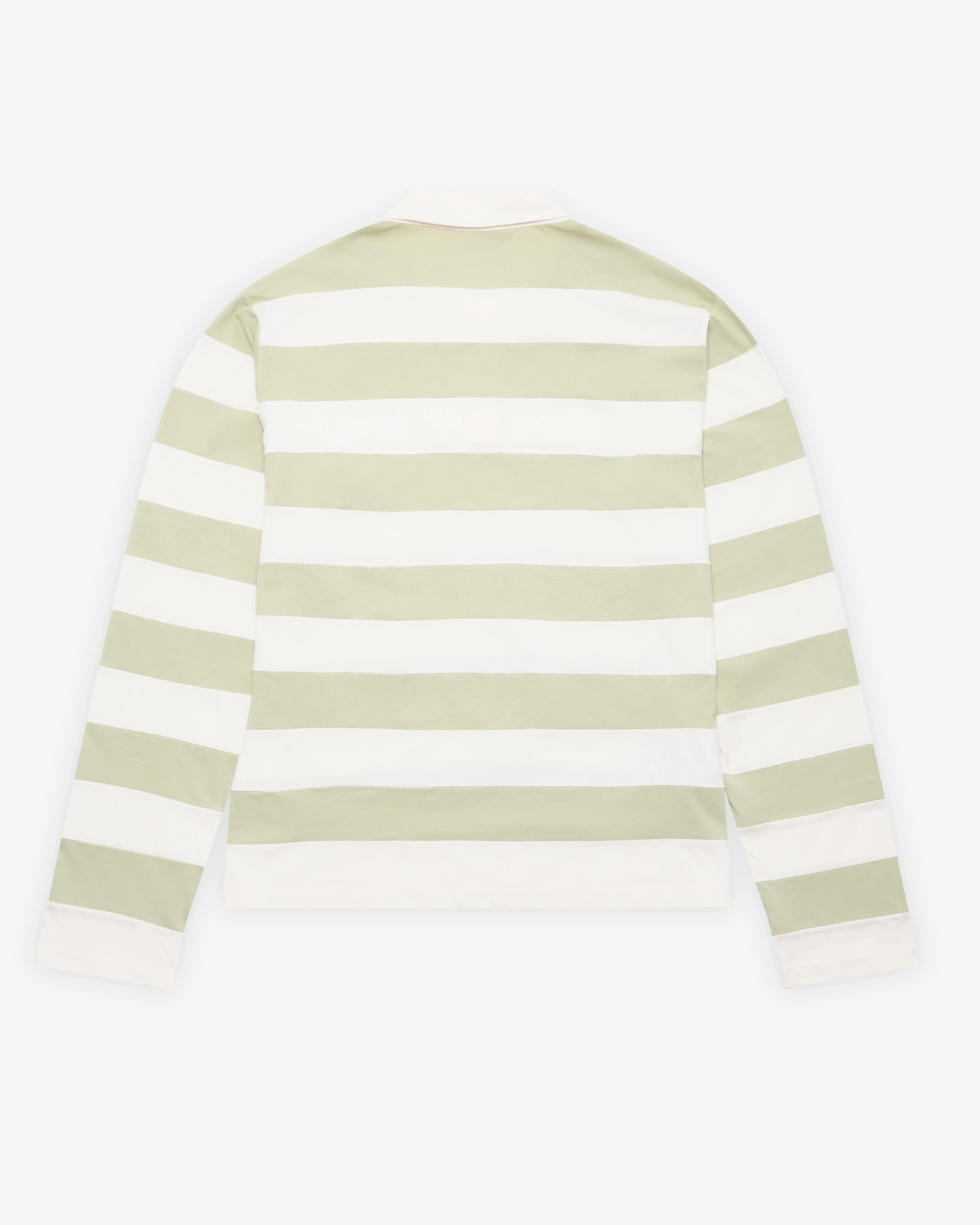 Miu Miu - Men's Striped Jersey Polo Shirt - (Pale Rose/Agave)