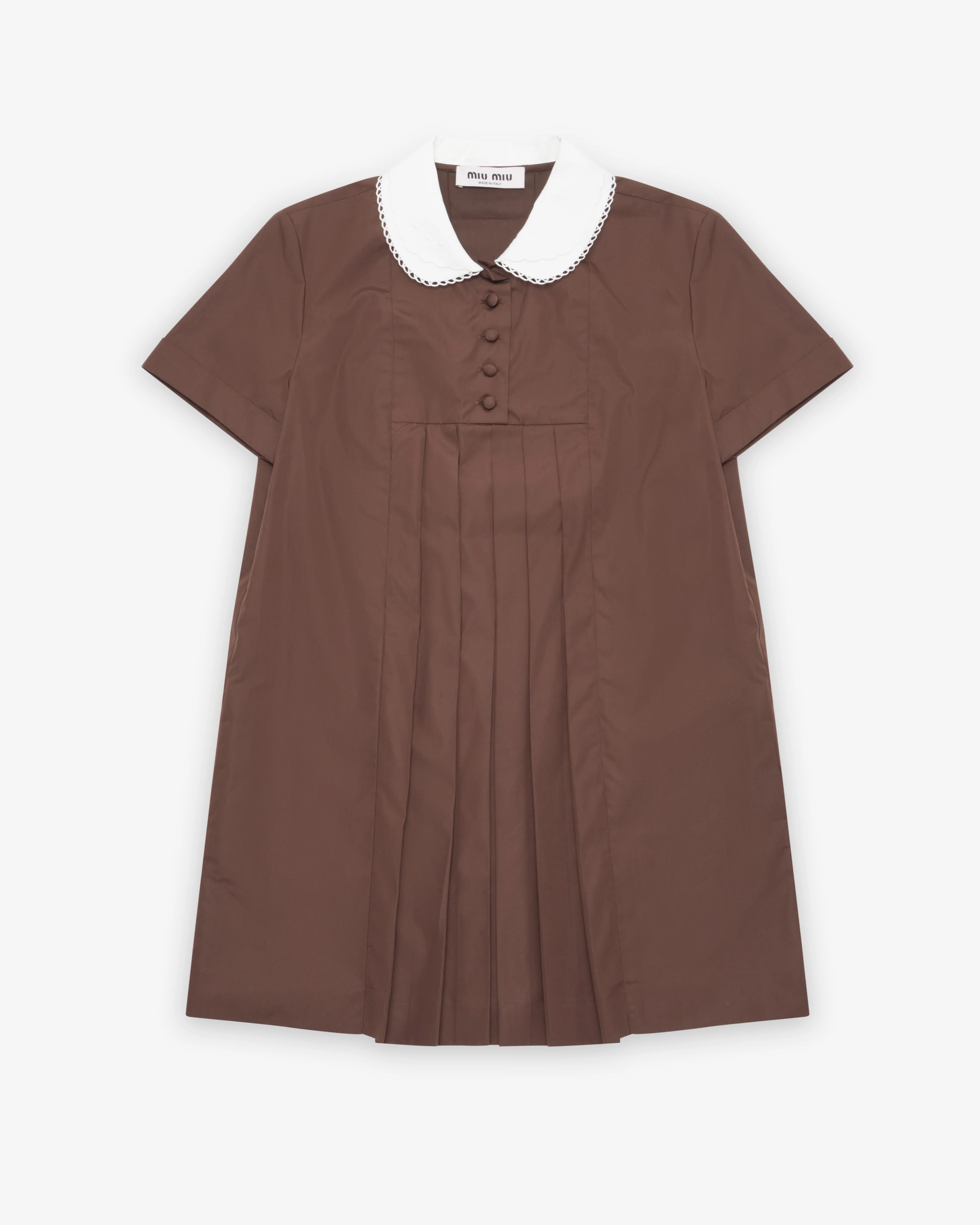 Miu Miu - Women's Poplin Dress - (Ebony)