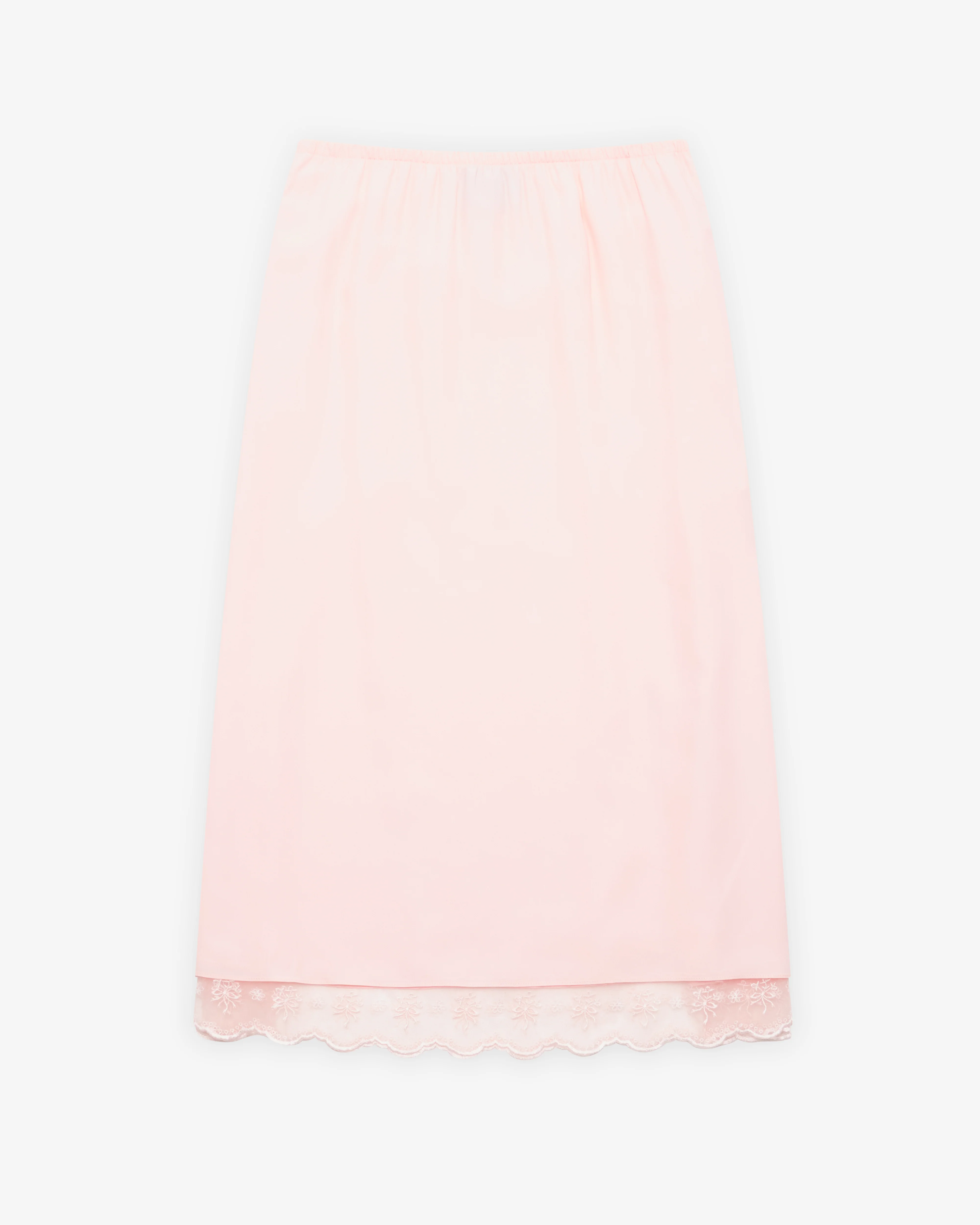 Simone Rocha - Women's Lace Trim Negligee Skirt - (Soft Pink)