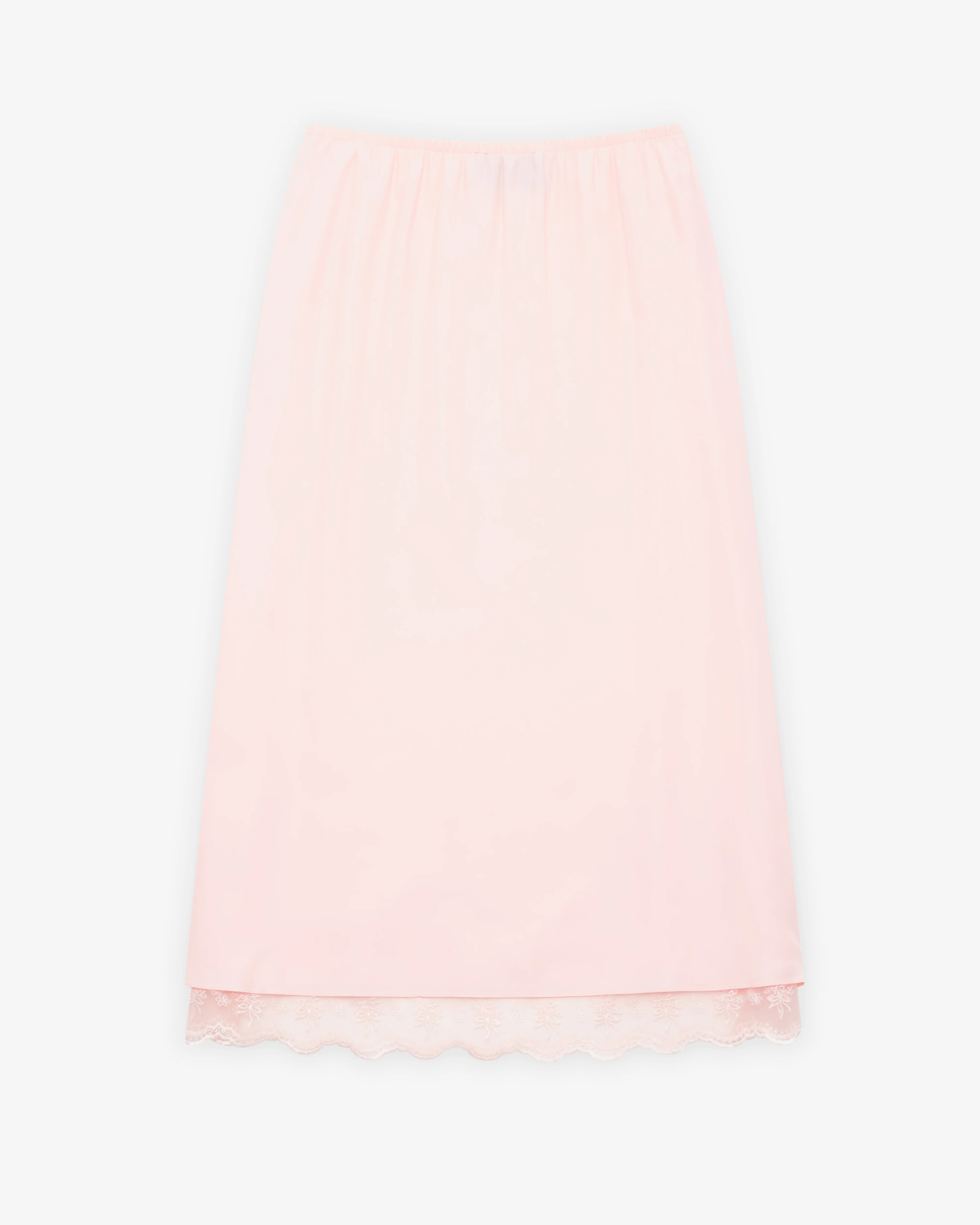 Simone Rocha - Women's Lace Trim Negligee Skirt - (Soft Pink)