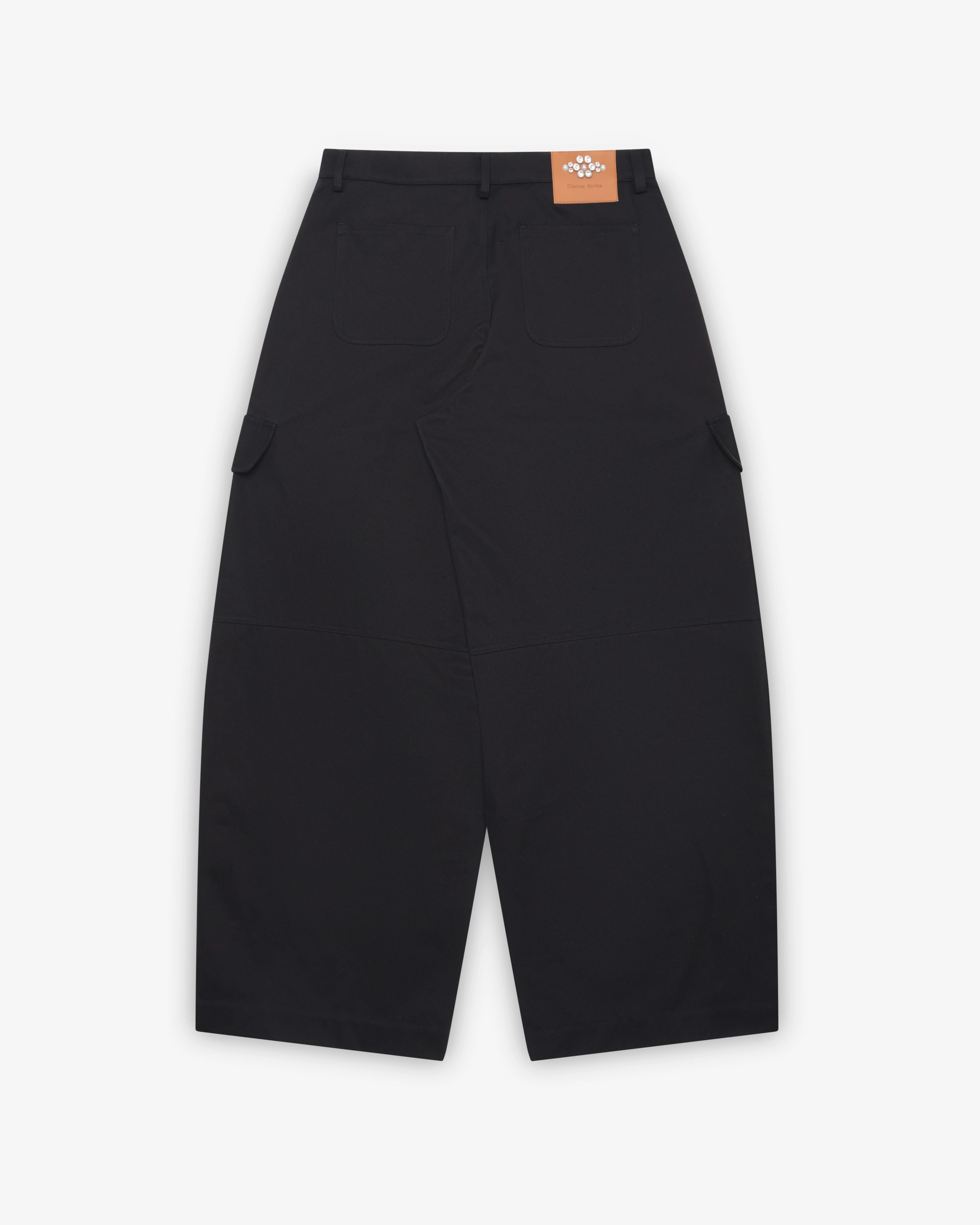 Simone Rocha - Men's Cargo Balloon Knee Pleat Trousers - (Black)