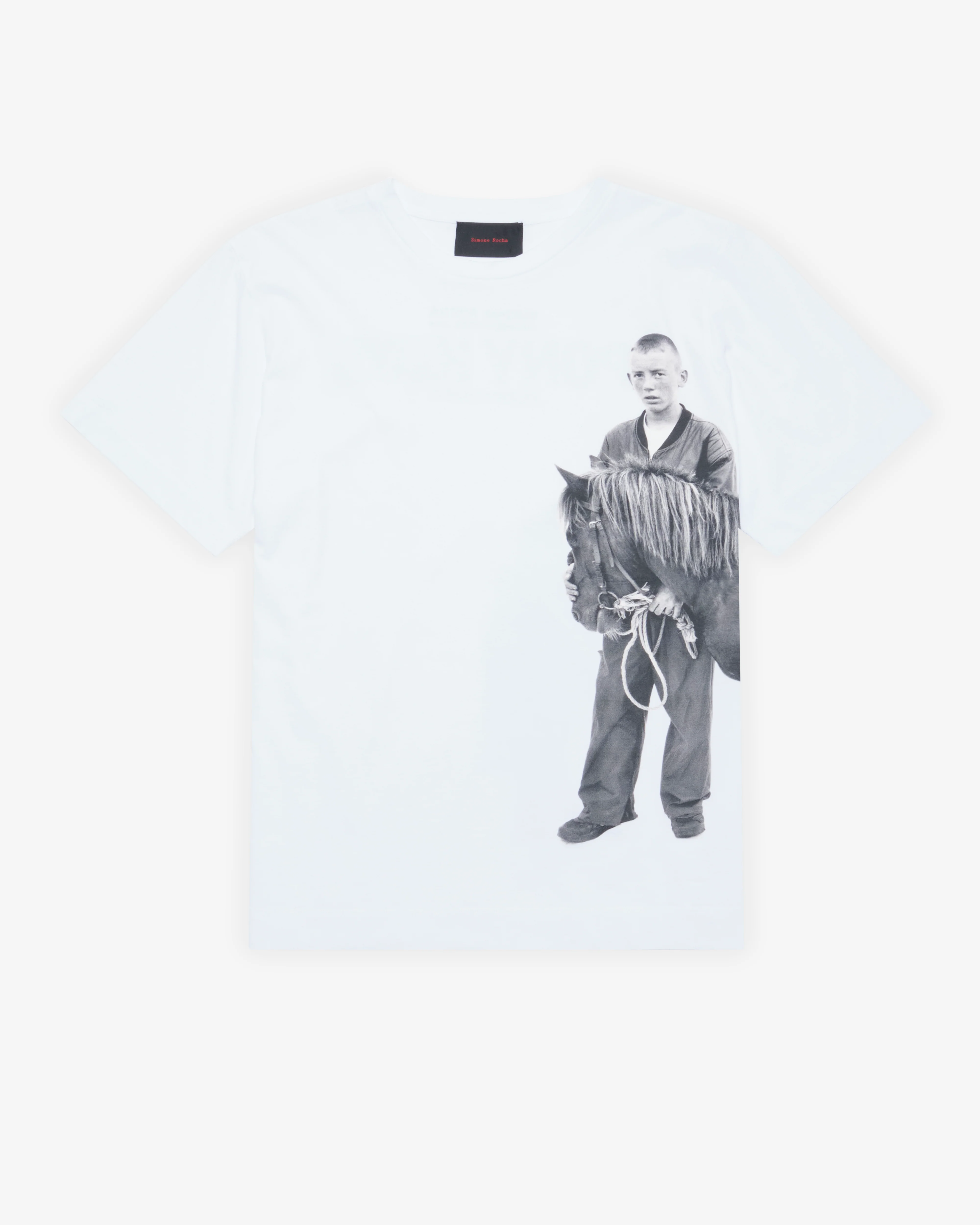 Simone Rocha - Men's Pony Kid Print T-Shirt - (White)