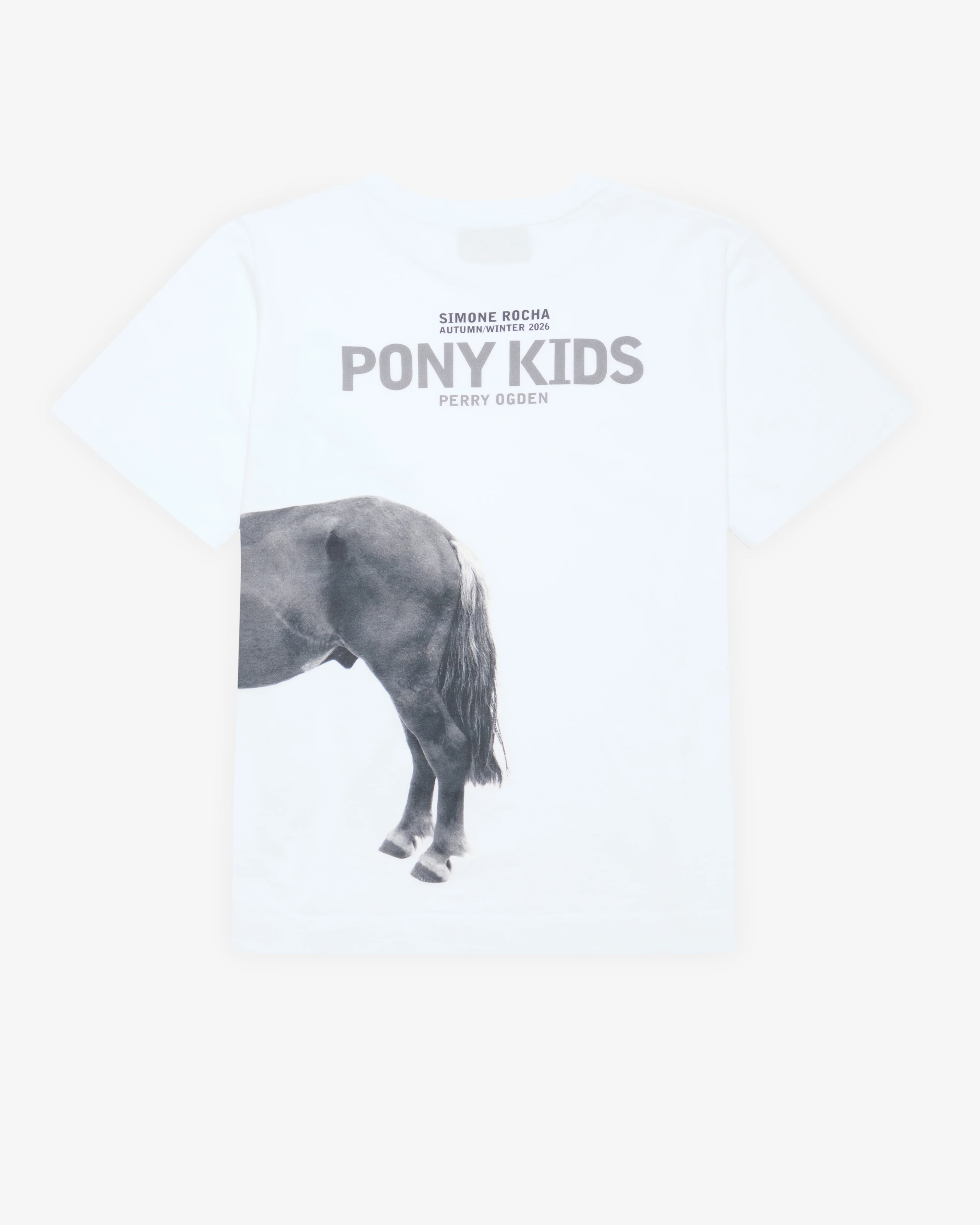 Simone Rocha - Men's Pony Kid Print T-Shirt - (White)