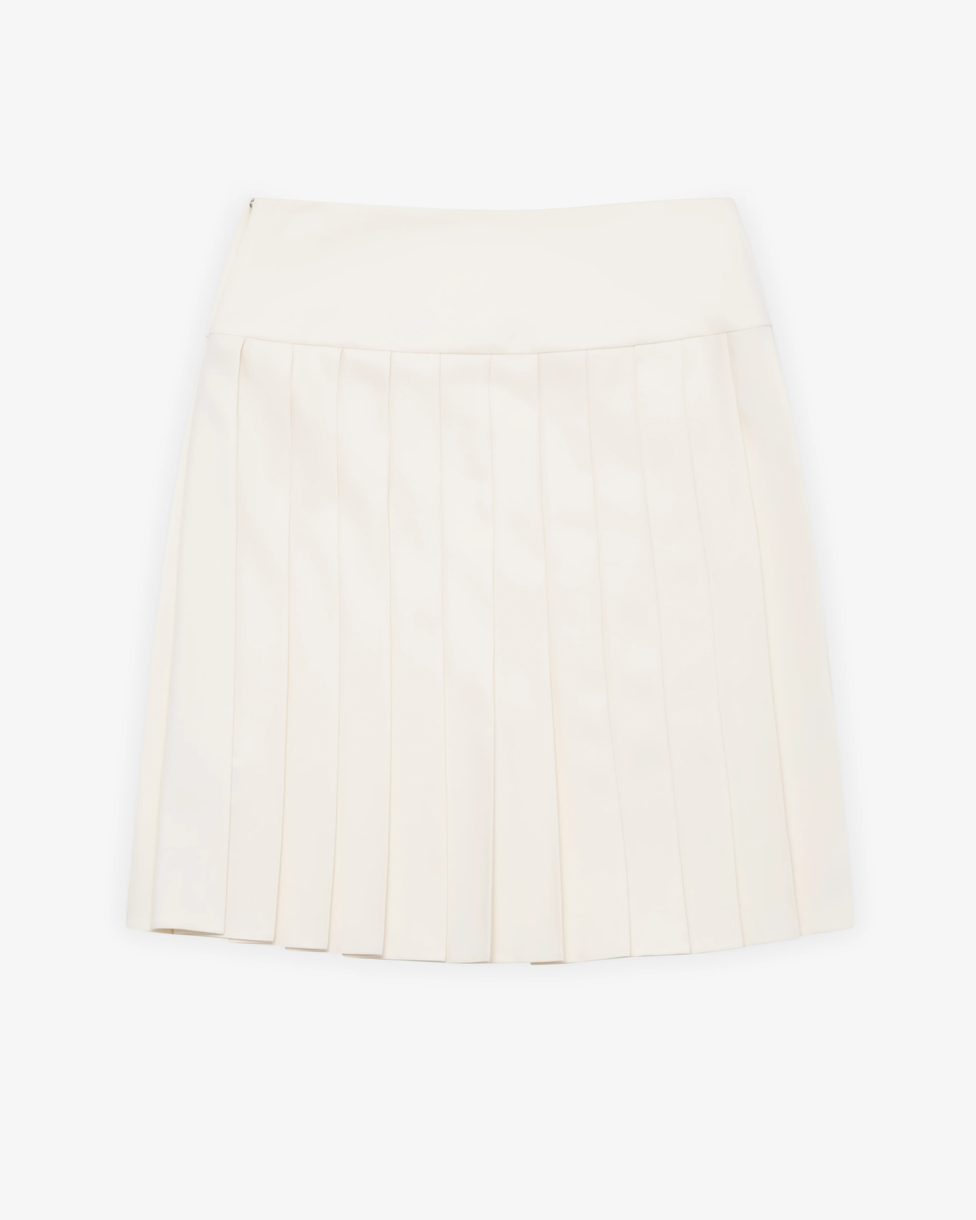 Versace - Women's Pleated Wool Midi Skirt - (White)