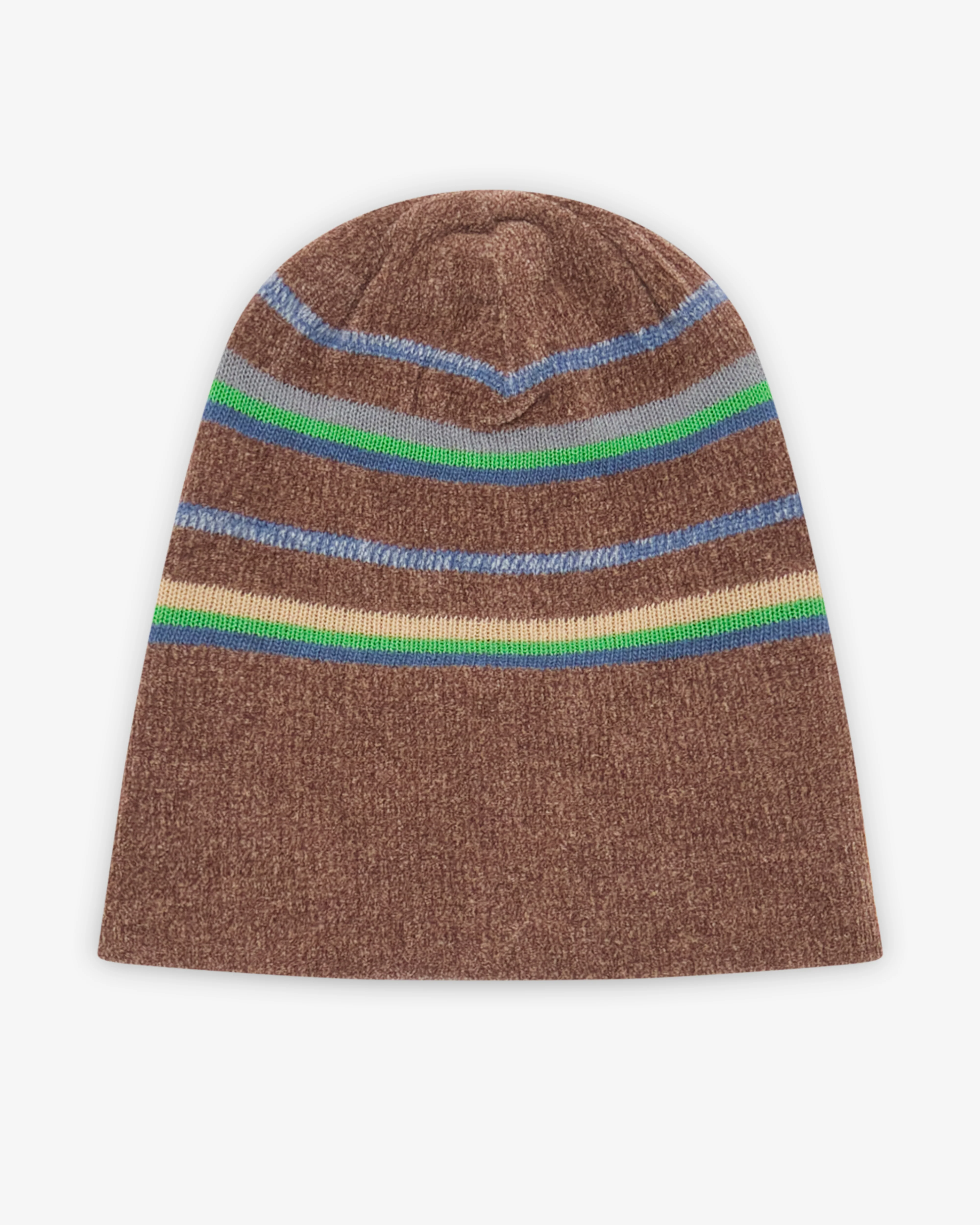 Maison Margiela - Men's Striped Knit Beanie - (Blue/Grey)