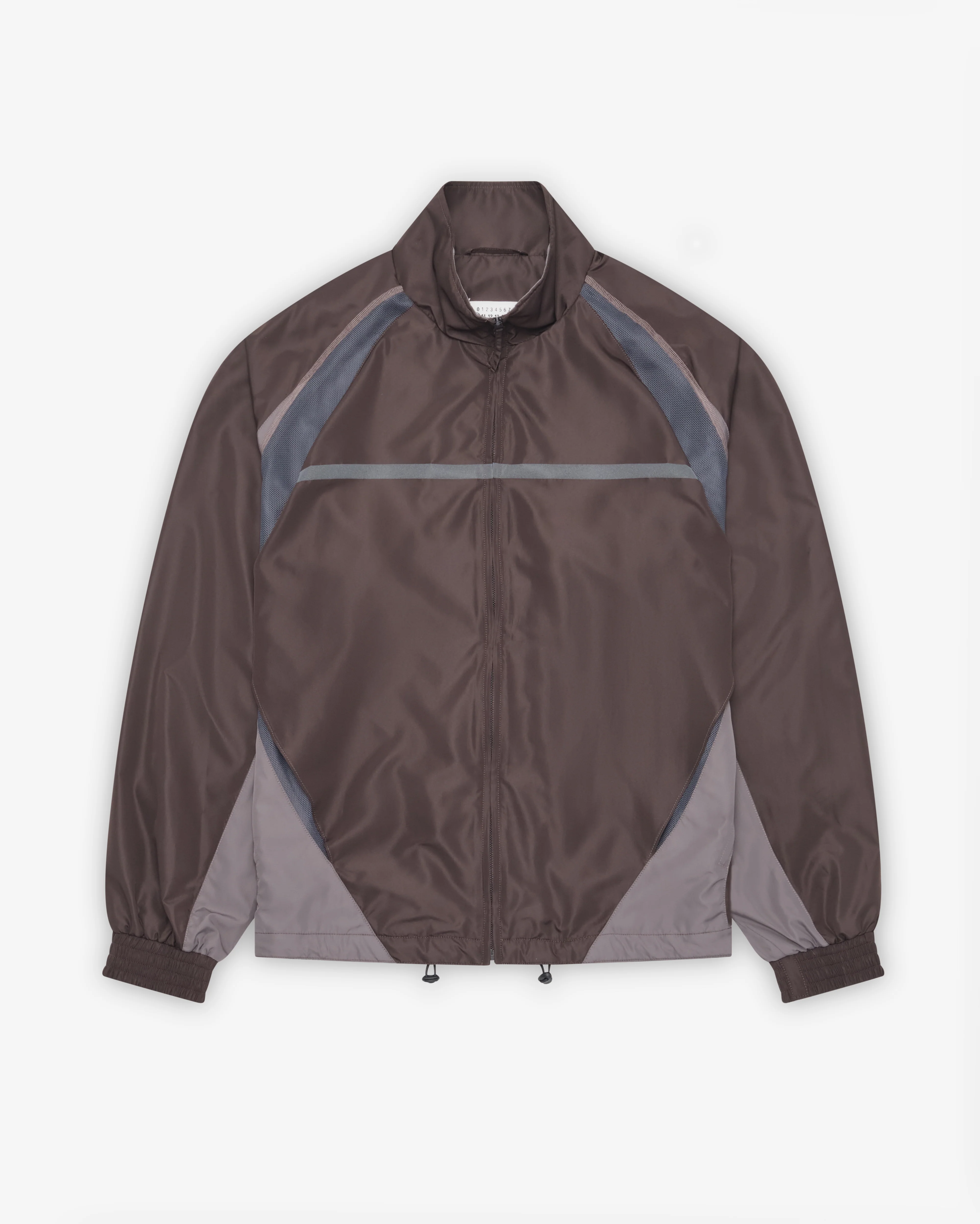 Maison Margiela - Men's Contrast Panel Track Jacket - (Dark Brown)