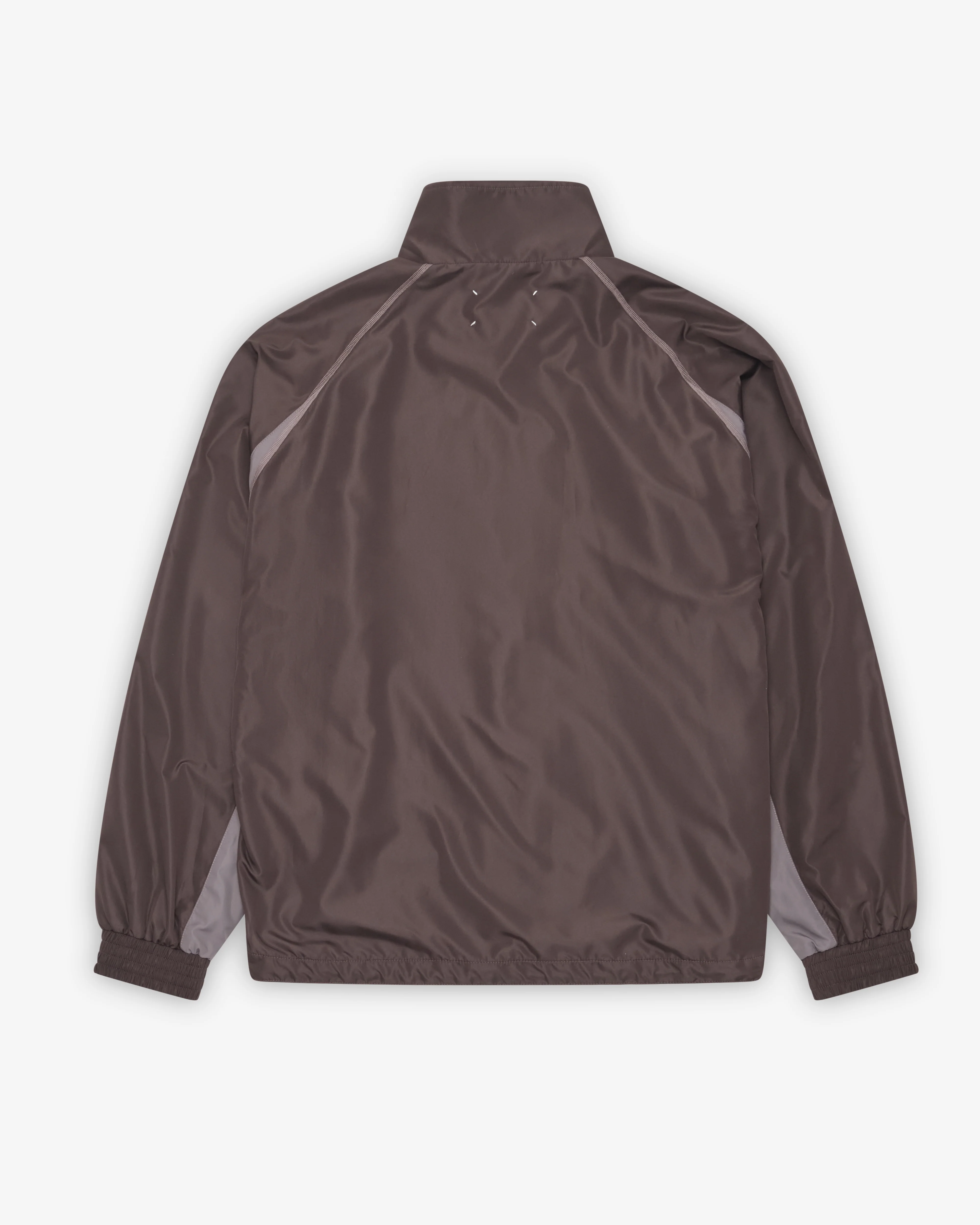 Maison Margiela - Men's Contrast Panel Track Jacket - (Dark Brown)