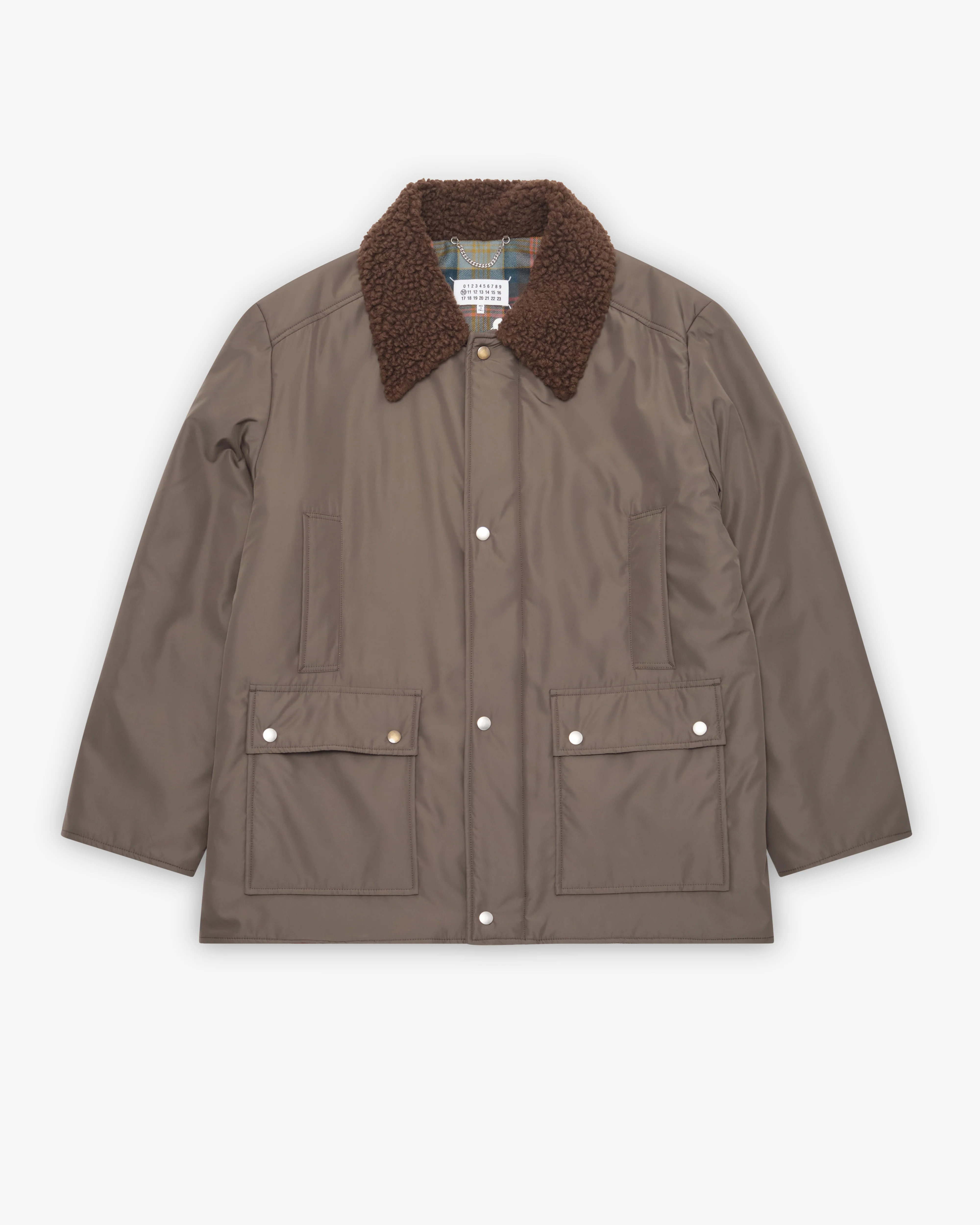 Maison Margiela - Men's Shearling Collar Parka Puffer Jackets - (Olive)
