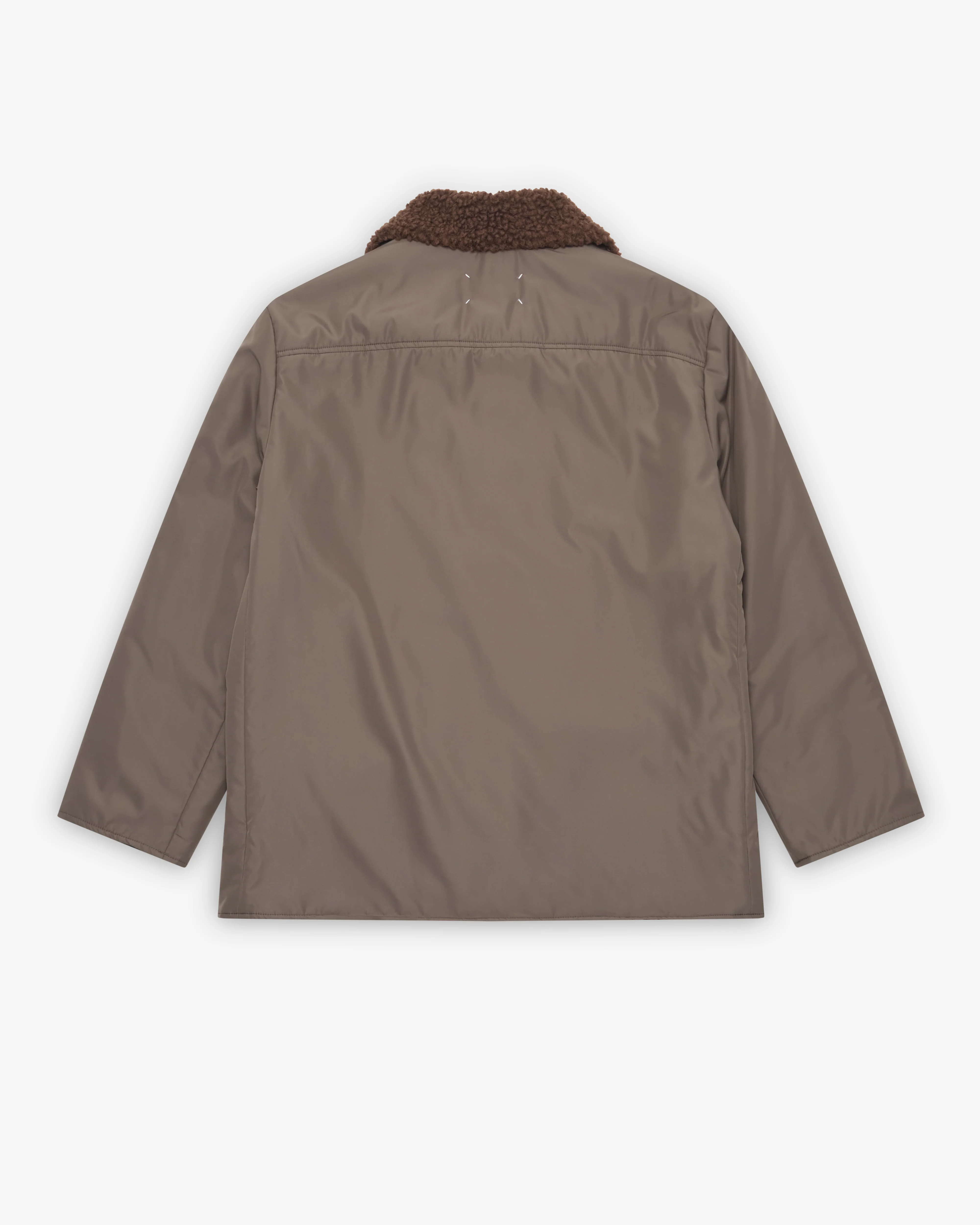 Maison Margiela - Men's Shearling Collar Parka Puffer Jackets - (Olive)