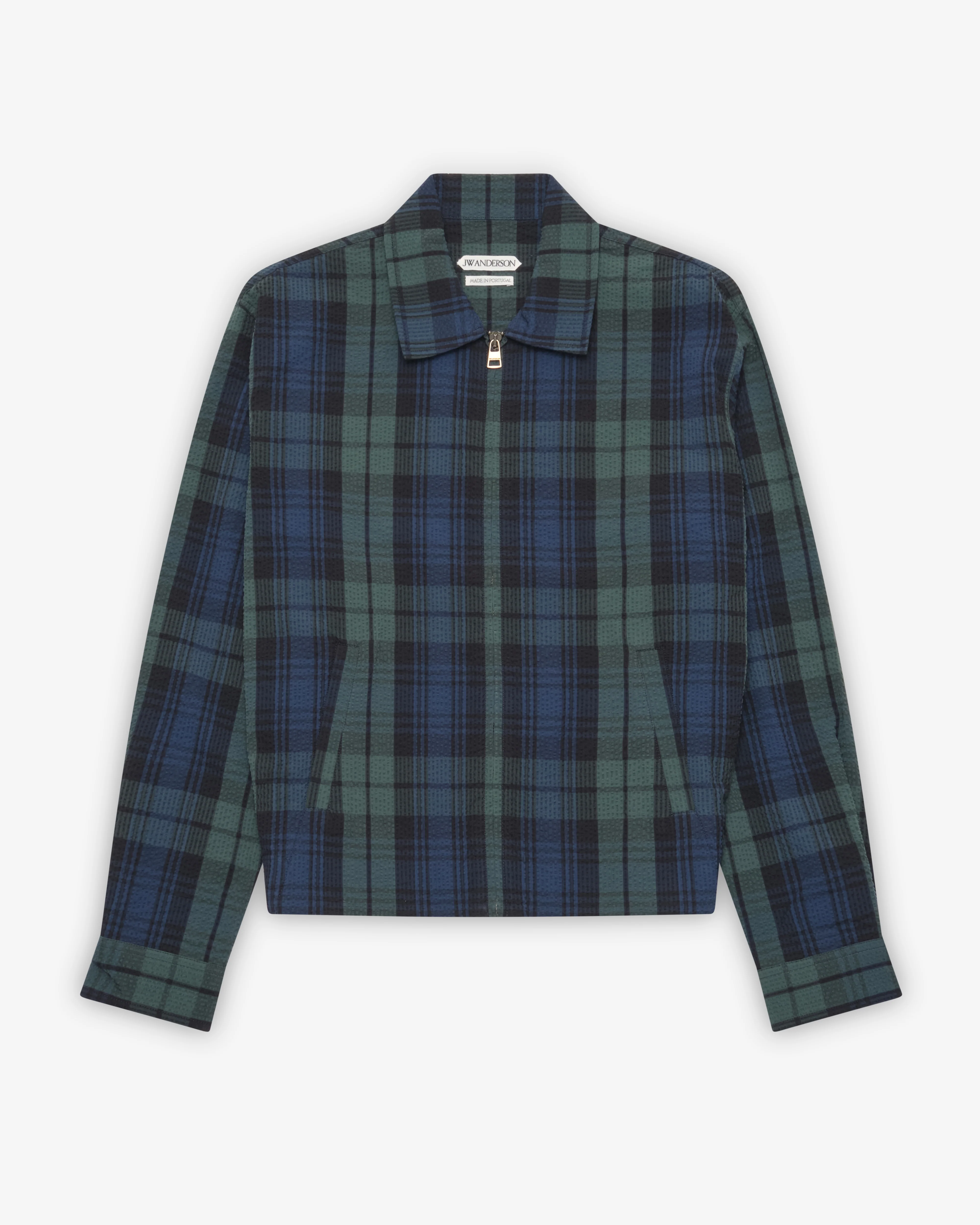 JW Anderson - Men's Front Zip Blouson - (Navy/Green)