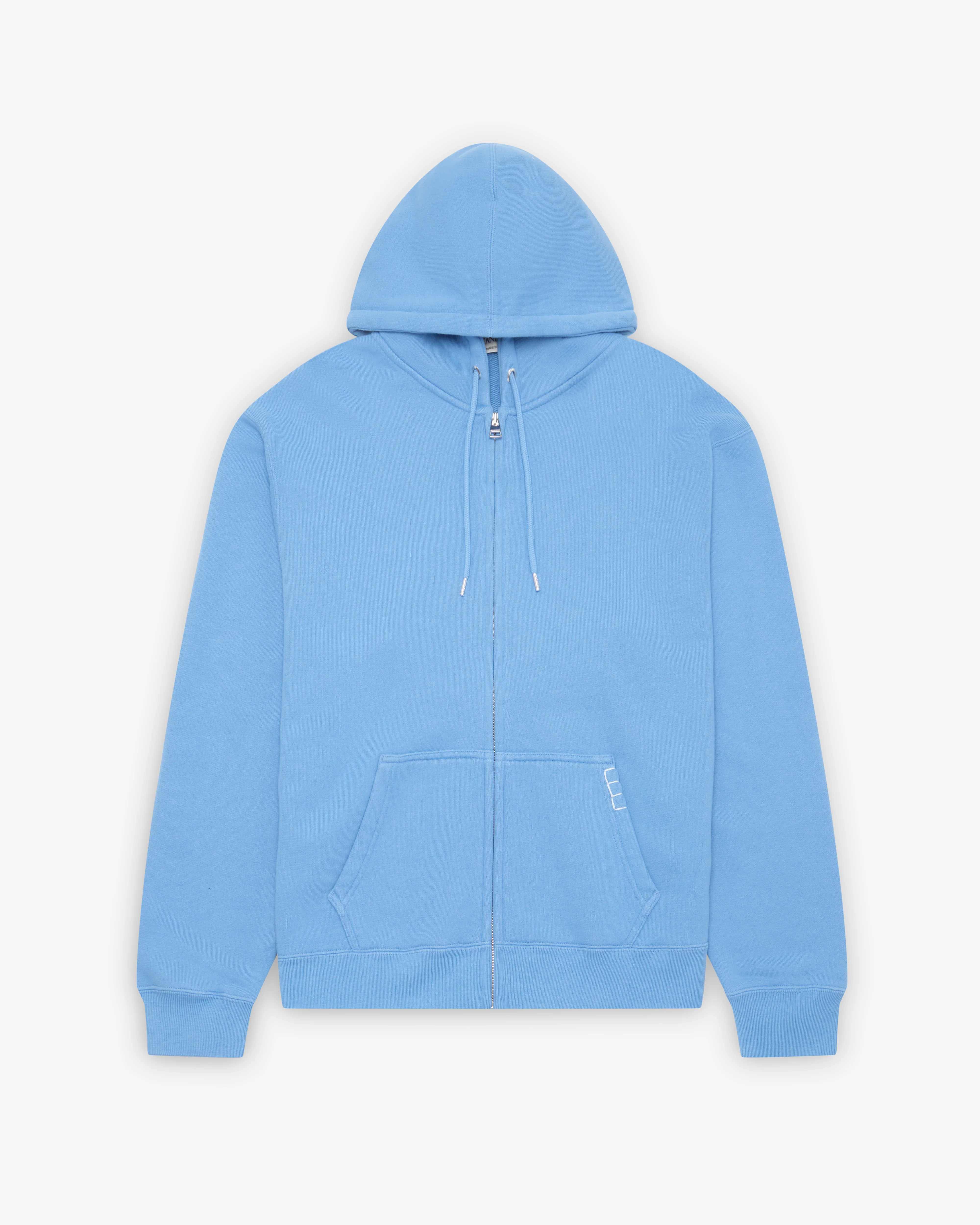 JW Anderson - Men's Front Zip Hoodie - (Washed Blue)