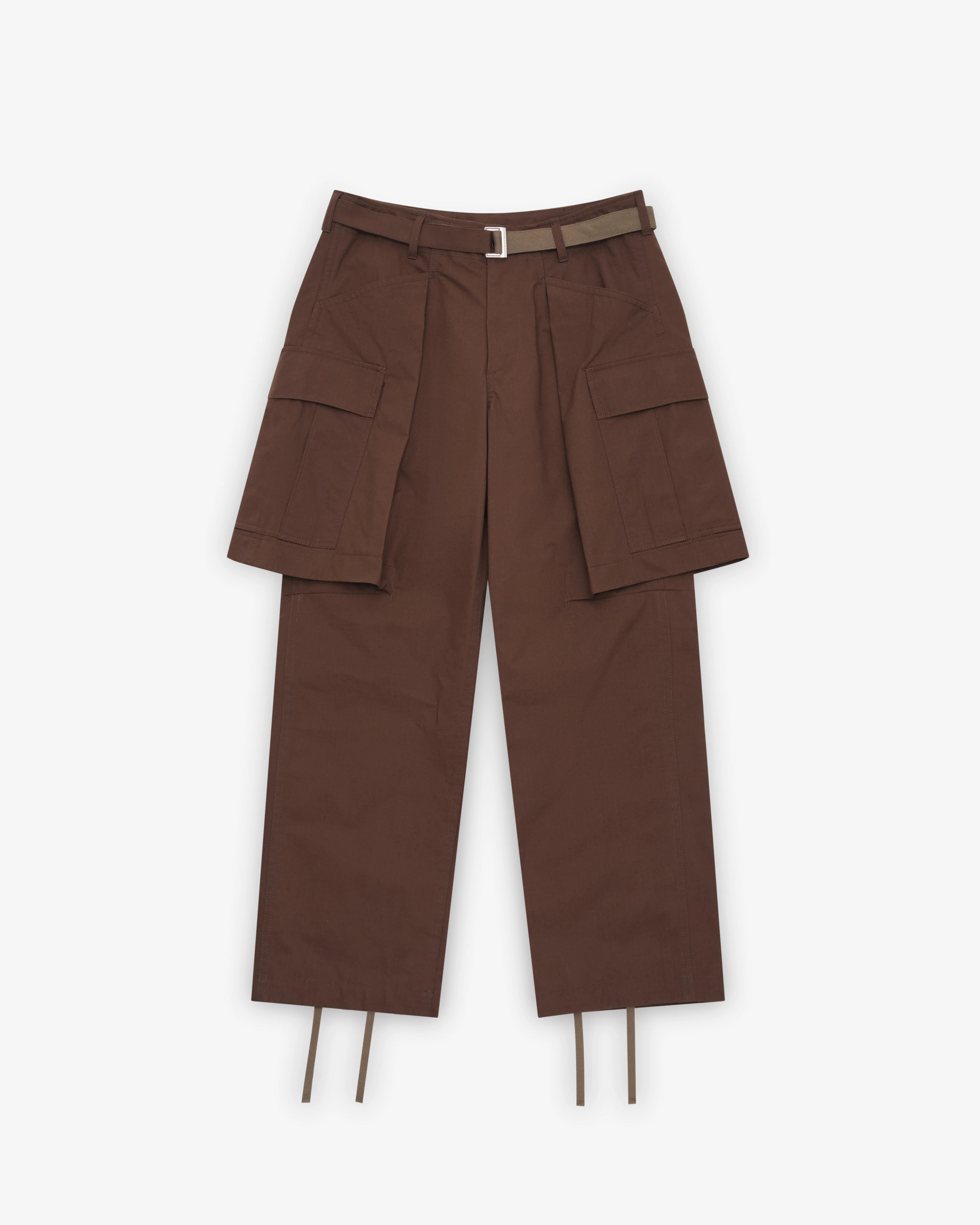 Sacai - Men's Rip Stop Pants - (Brown)