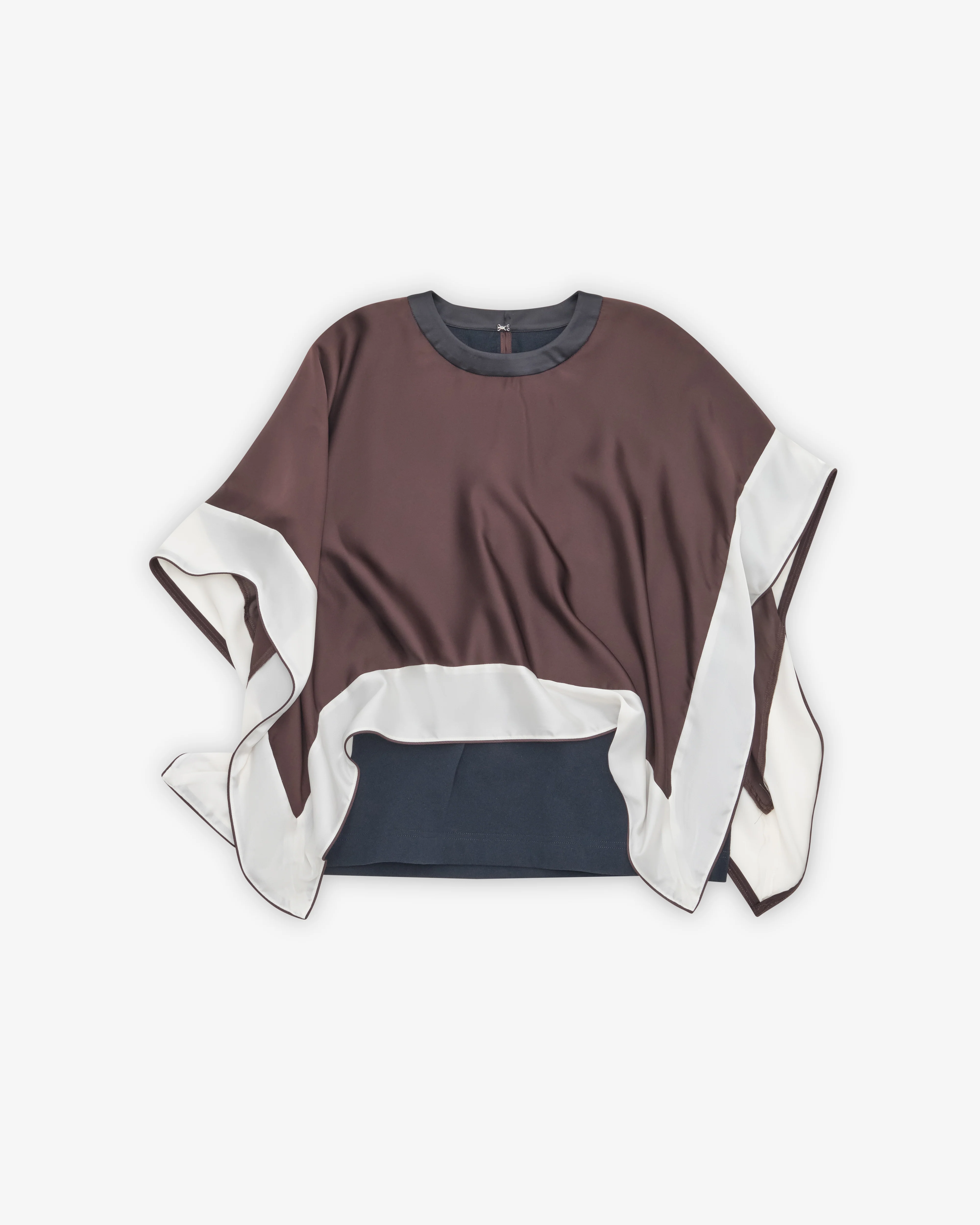 Sacai - Women's Pullover Jersey T-Shirt - (Brown/Navy)