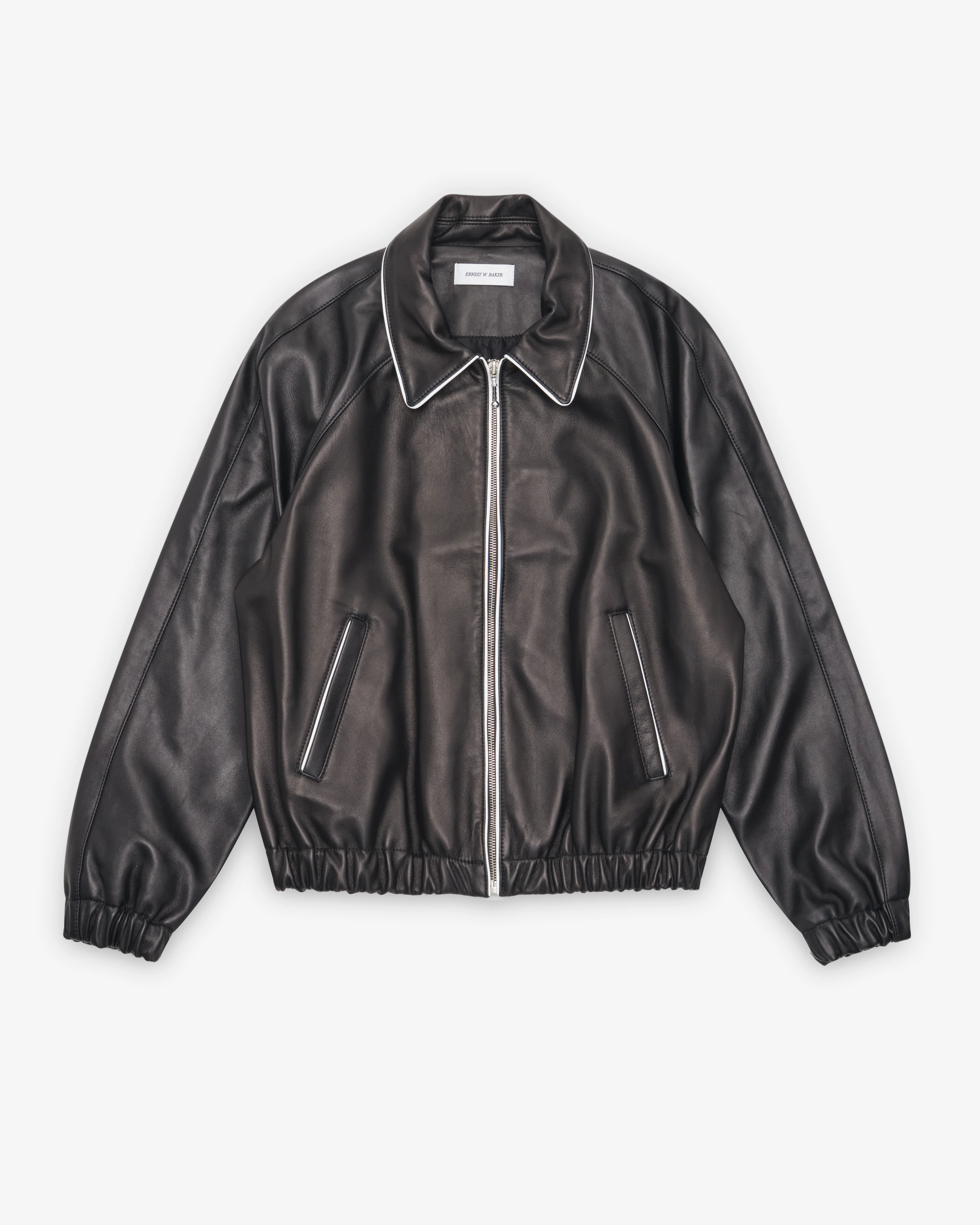 Ernest W. Baker - Men's Contrast Pipe Track Jacket - (Black)