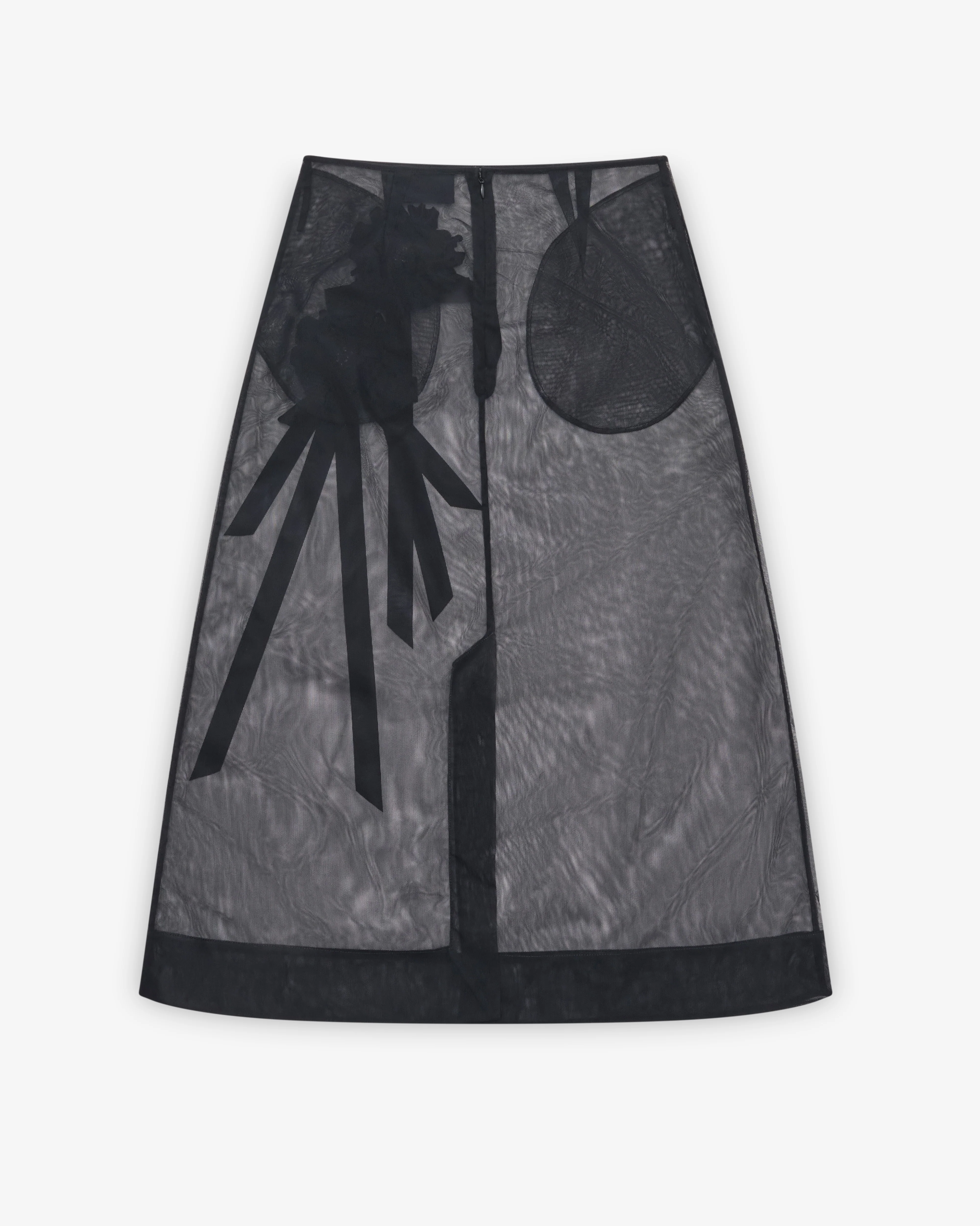Simone Rocha - Women's Ribbon Rosette Ripple Skirt - (Black)