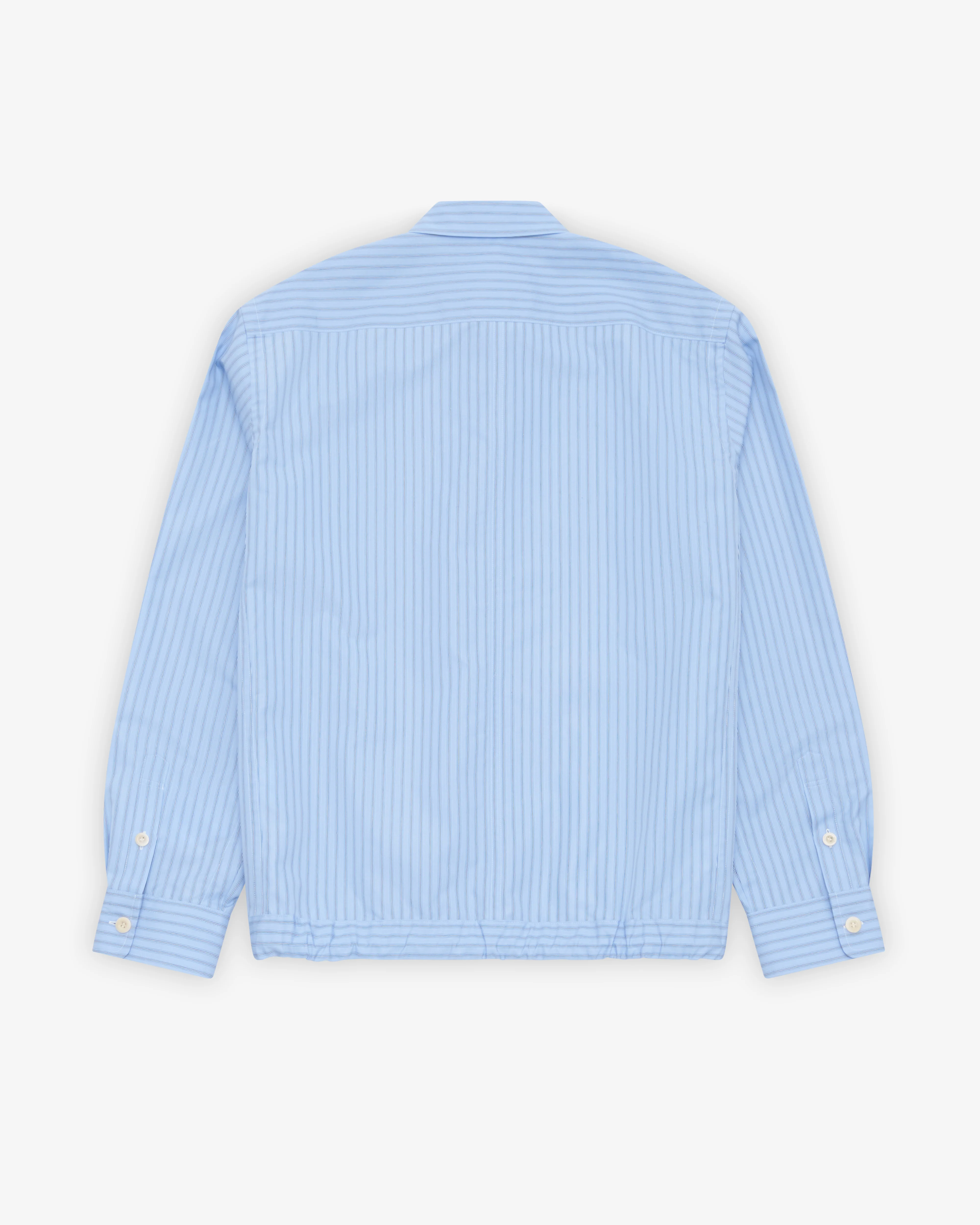 Sacai - Men's Poplin Shirt - (Light Blue Stripe)