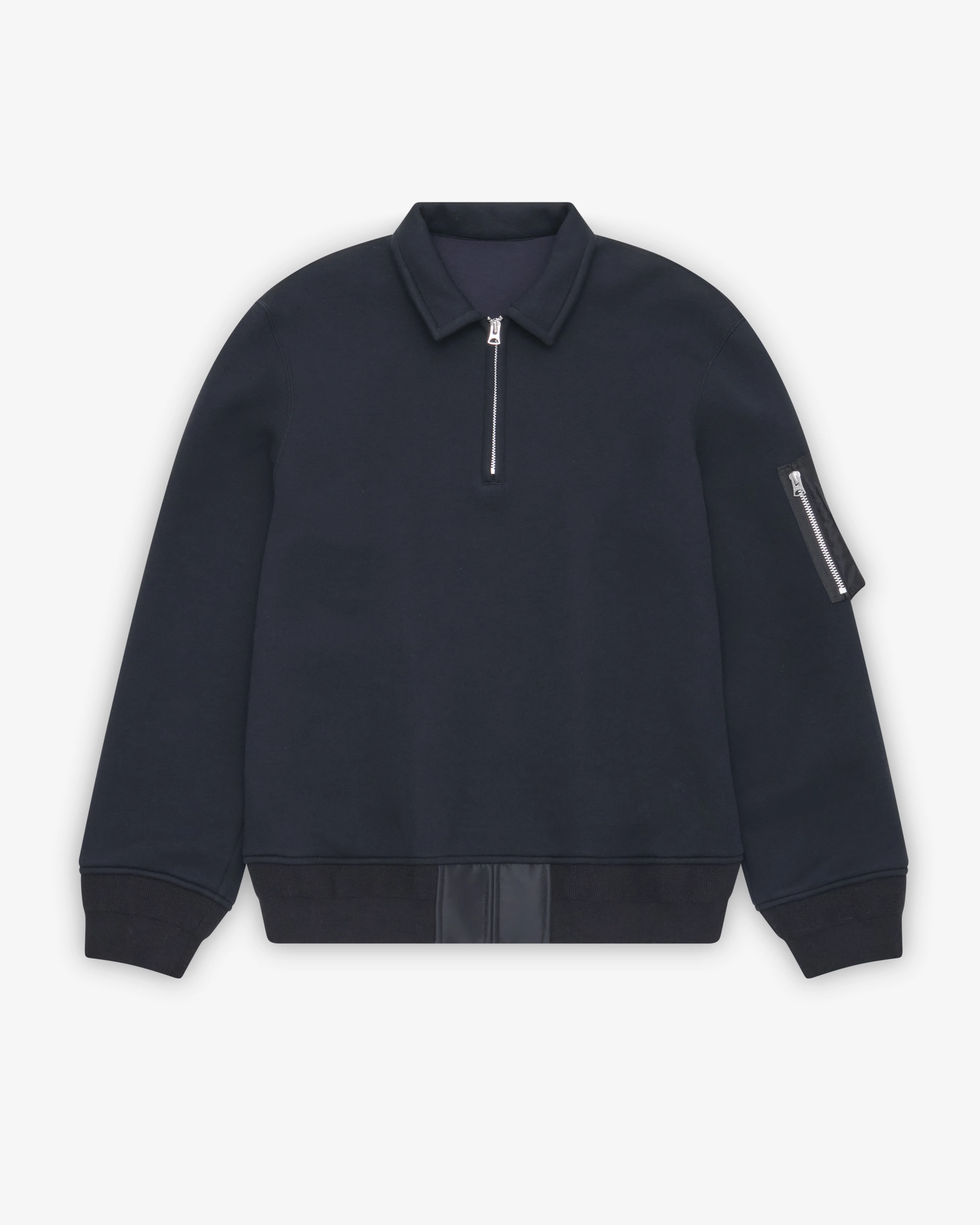 Sacai - Men's Sponge Sweat Polo Shirt - (Black)