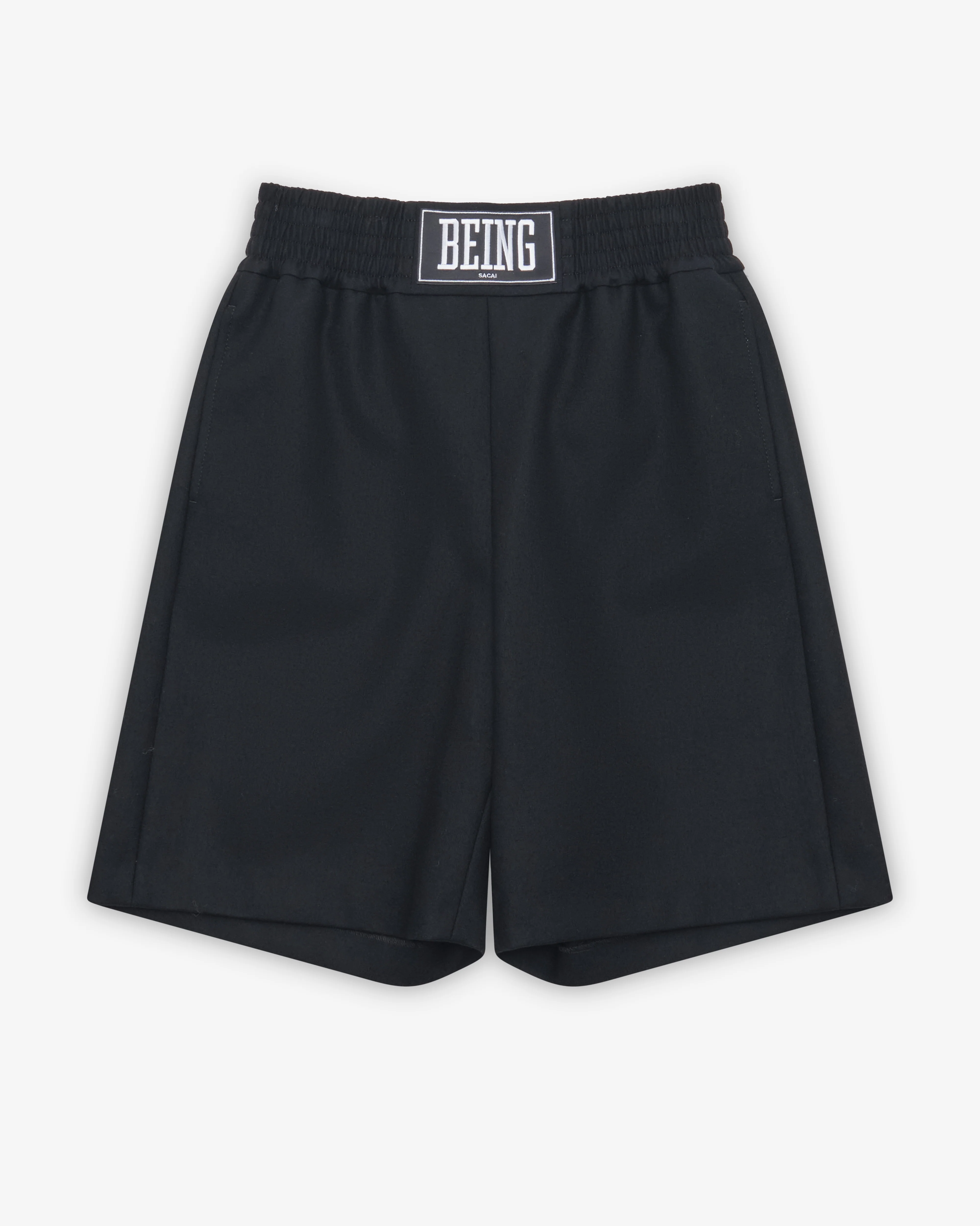 Sacai - Men's Wool Melton Shorts - (Black)