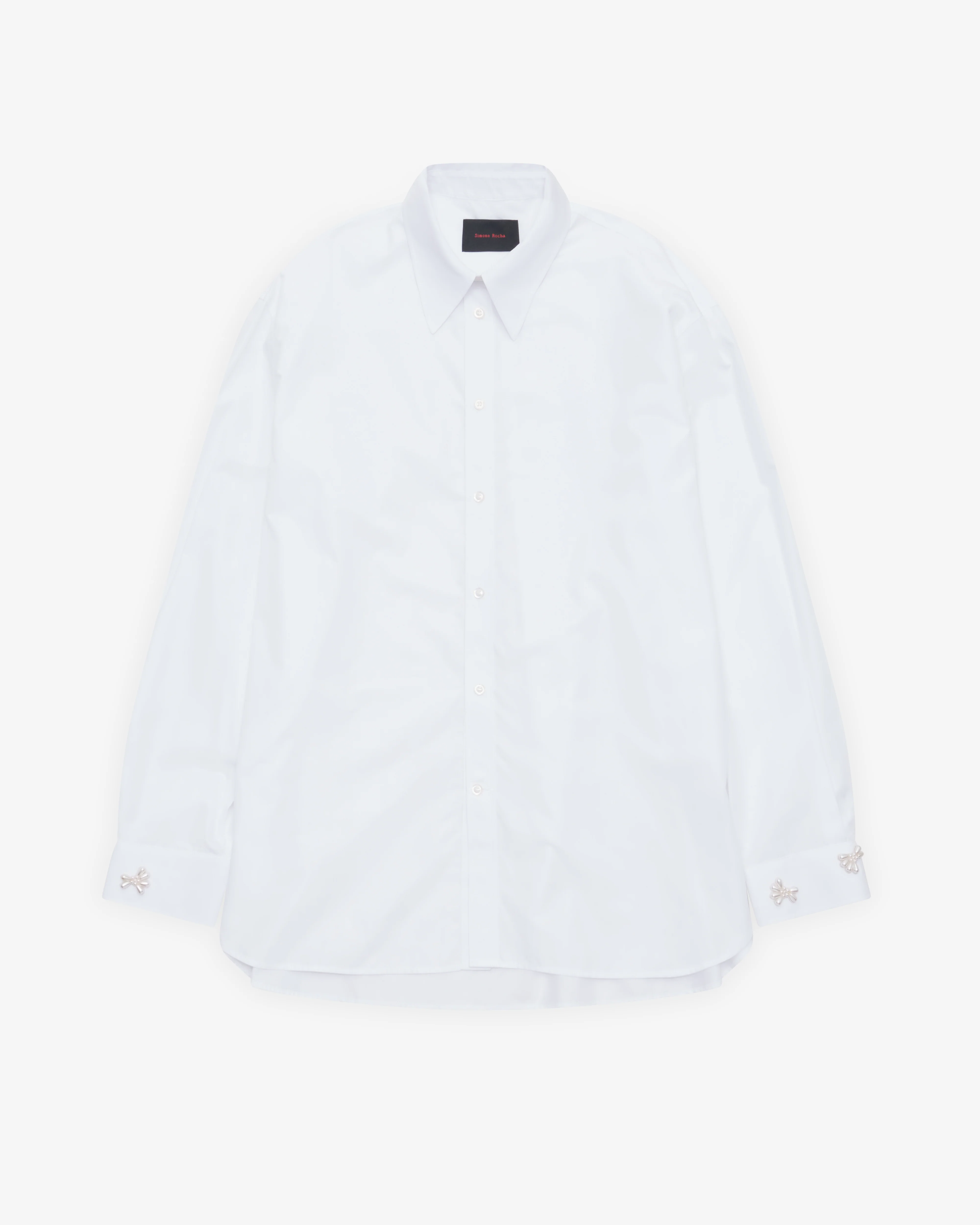Simone Rocha - Men's Cuff Detail Easy Shirt - (White)
