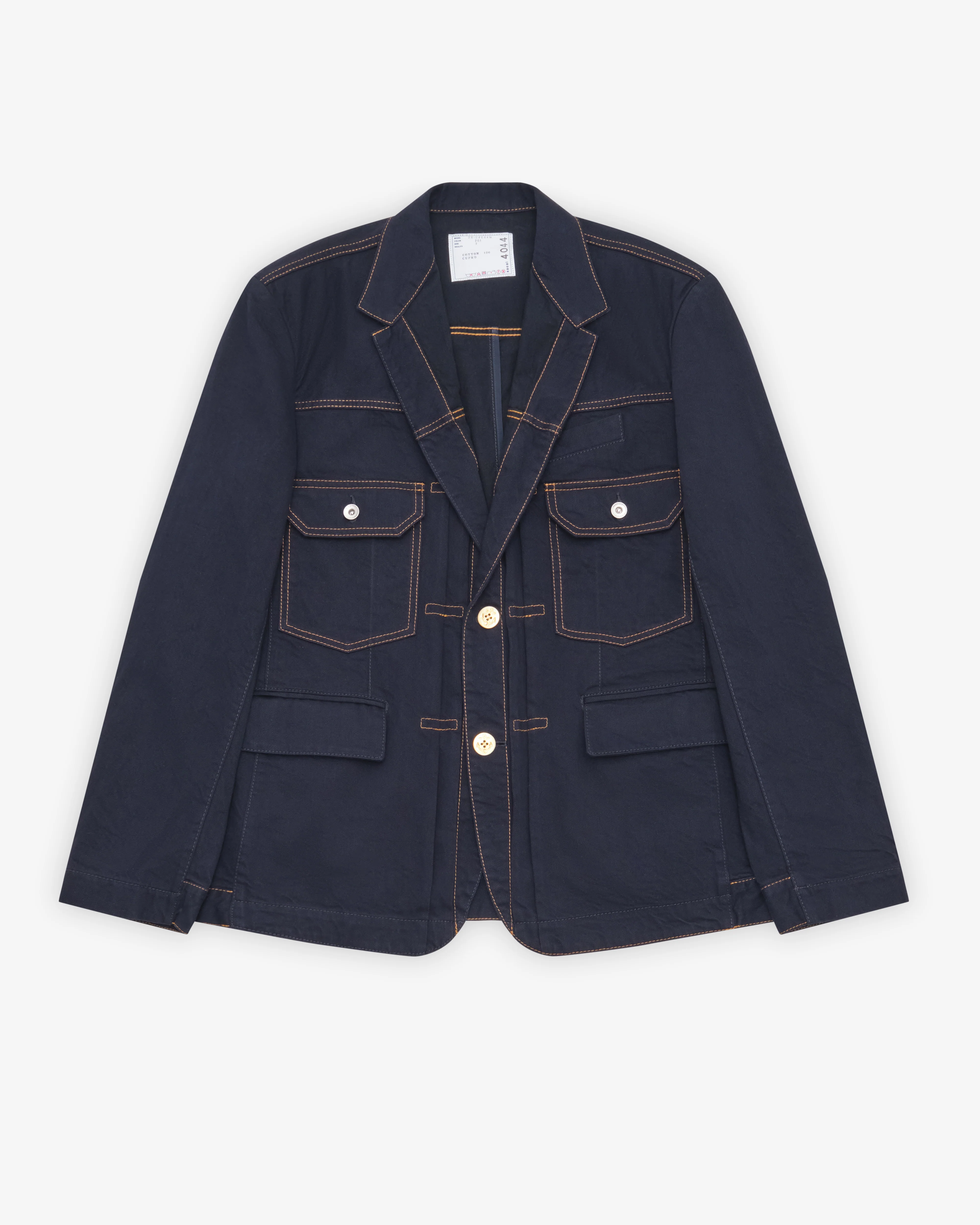 Sacai - Men's Denim Jacket - (Navy)
