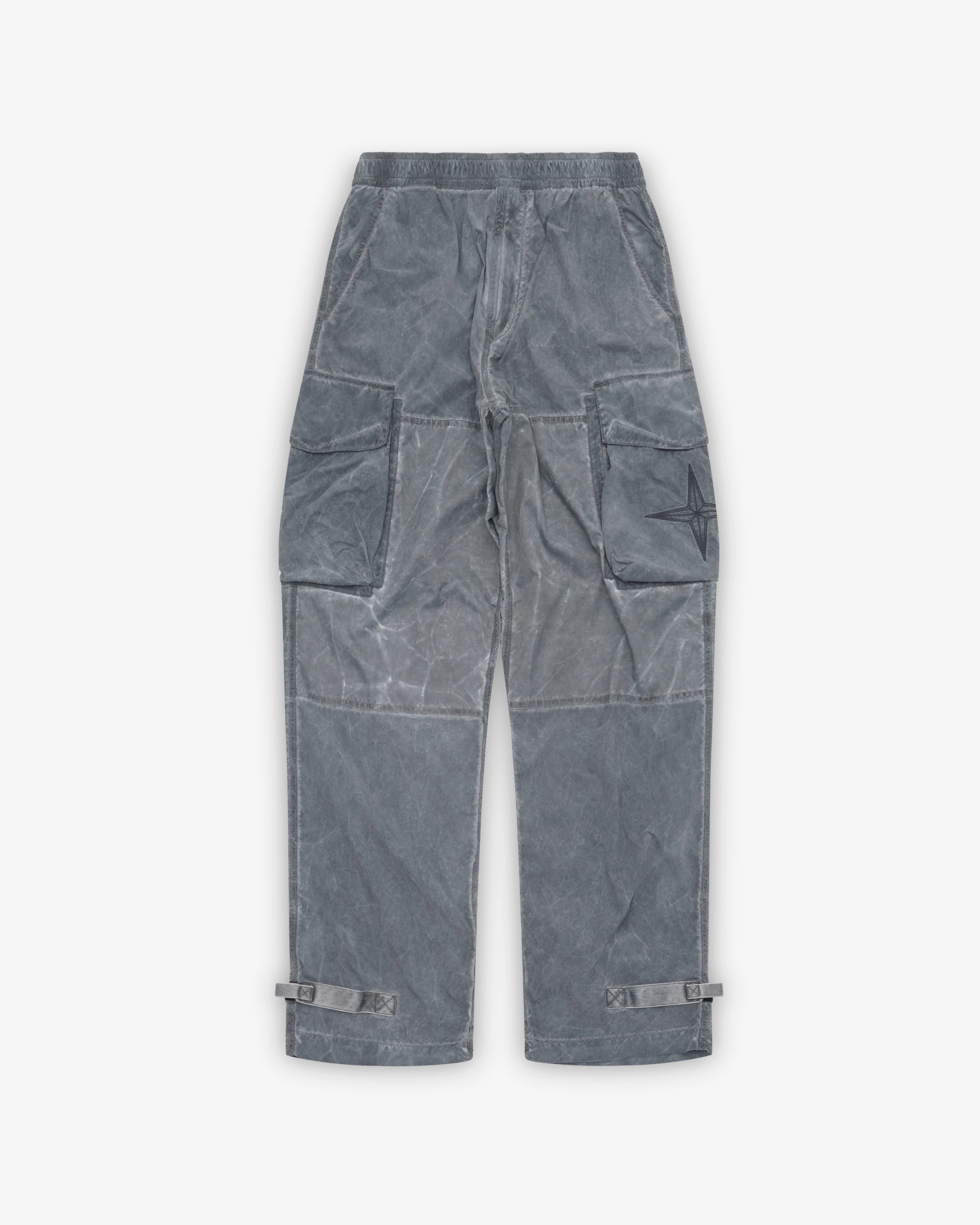 Stone Island - Men's Uneven Pigment Dyed Nylon Smerigliato Trousers - (Black)