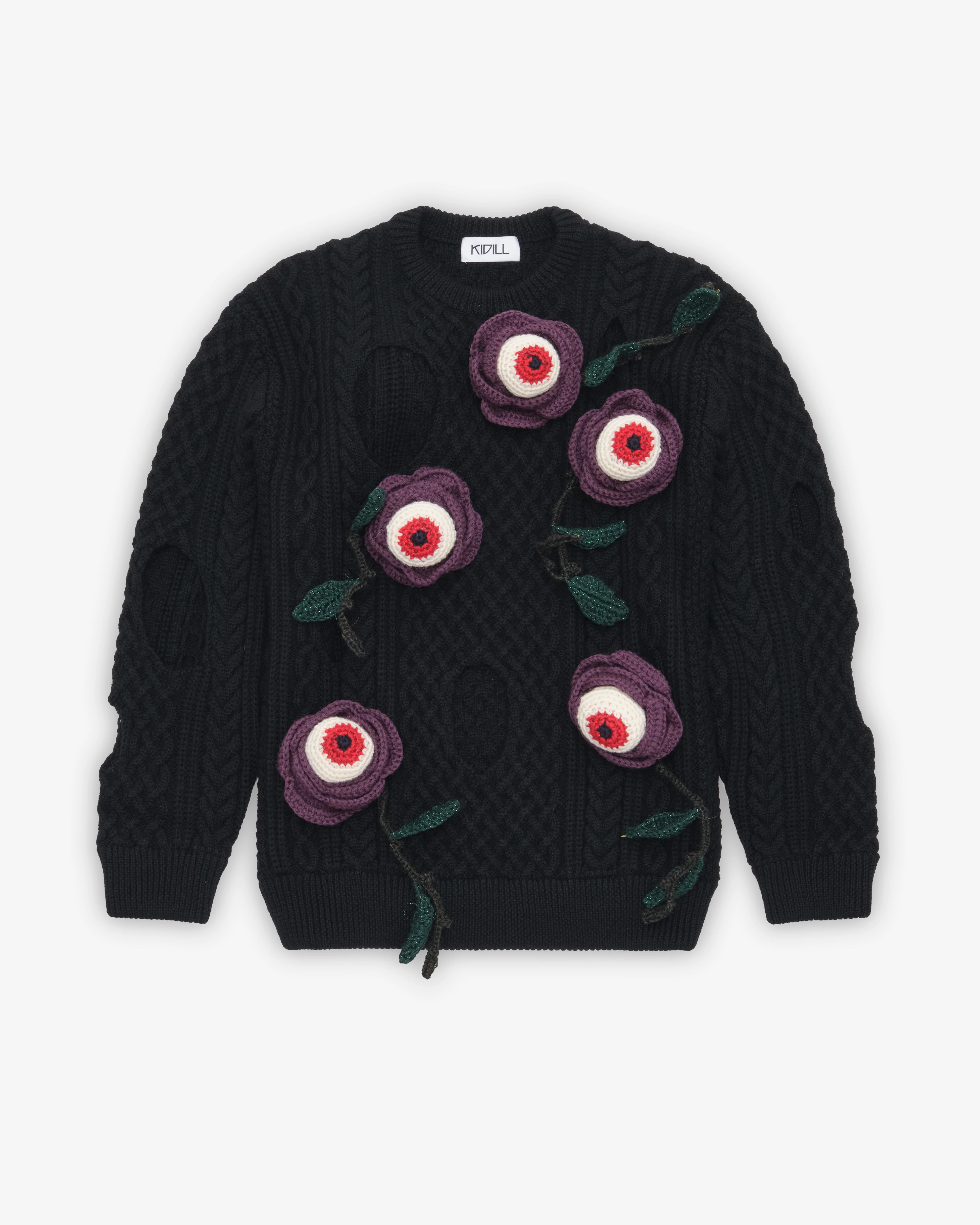 Kidill - Men's Eyeball Rose Pullover Knit - (Black)